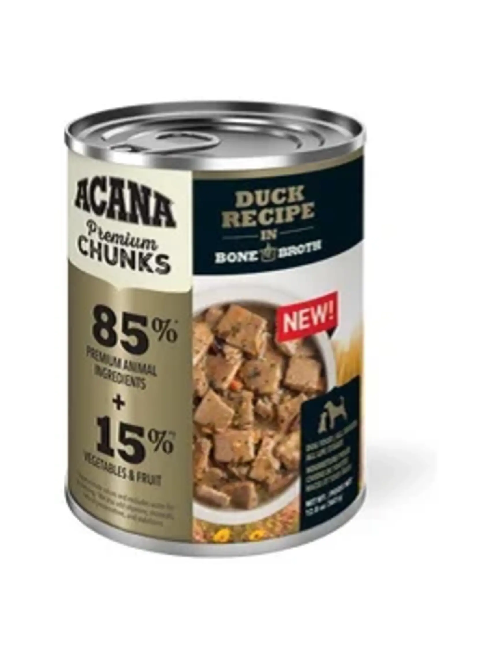 ACANA Premium Chunks, Duck Recipe in Bone Broth Wet Dog Food