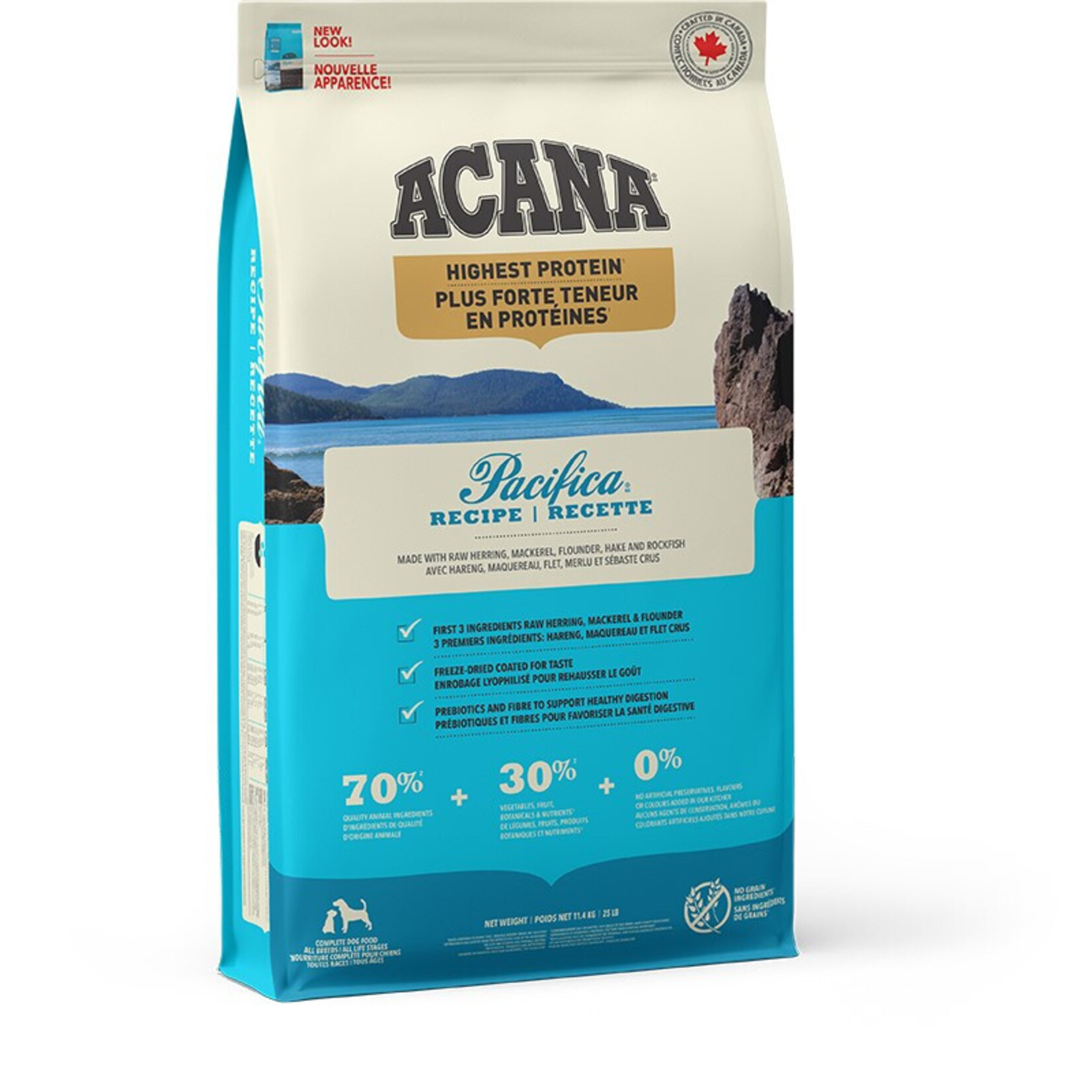 ACANA Plus Forte Teneur En Protéines, Pacifica Croquettes pour chiens