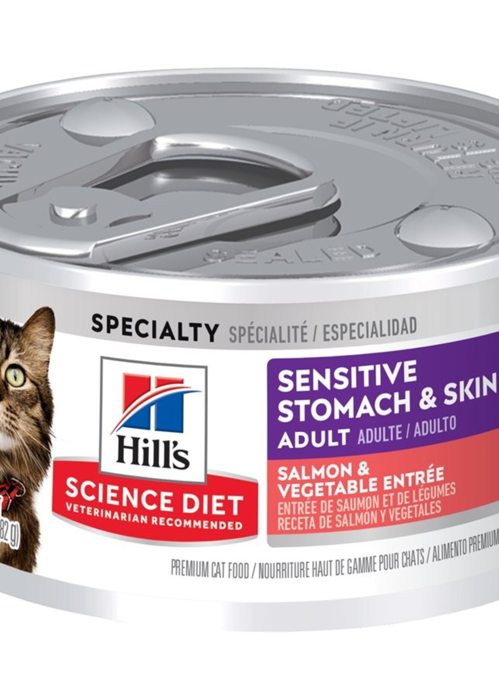 NOURRITURE HUMIDE POUR CHAT ESTOMAC ET PEAU SENSIBLE