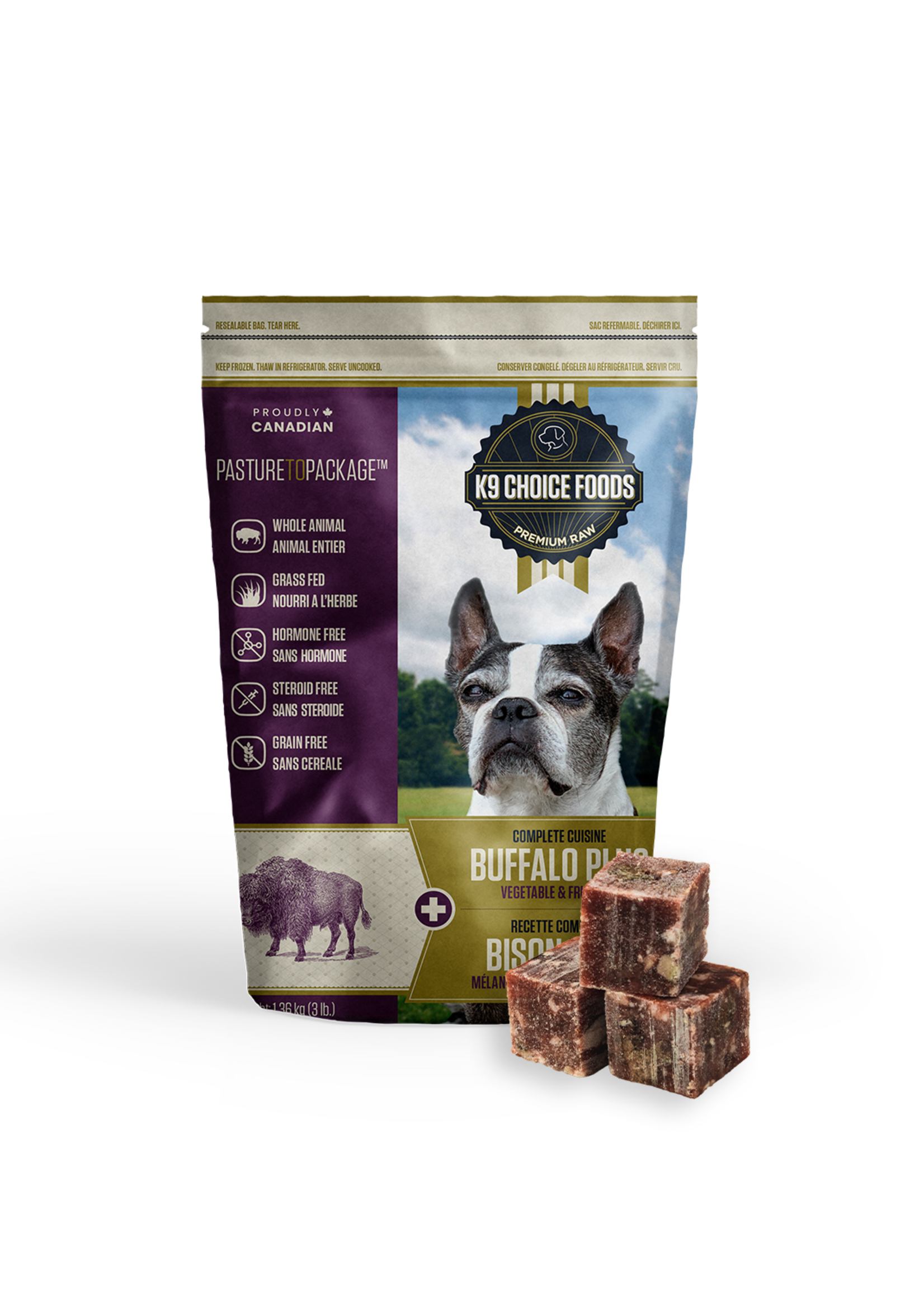 Nourriture congelée pour chiens Wild Boar Plus