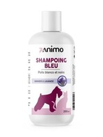 ZANIMO Shampoing Bleu, Pour Poils Blancs Et Noirs, Pour Chien Et Chat - Amande & Lavande