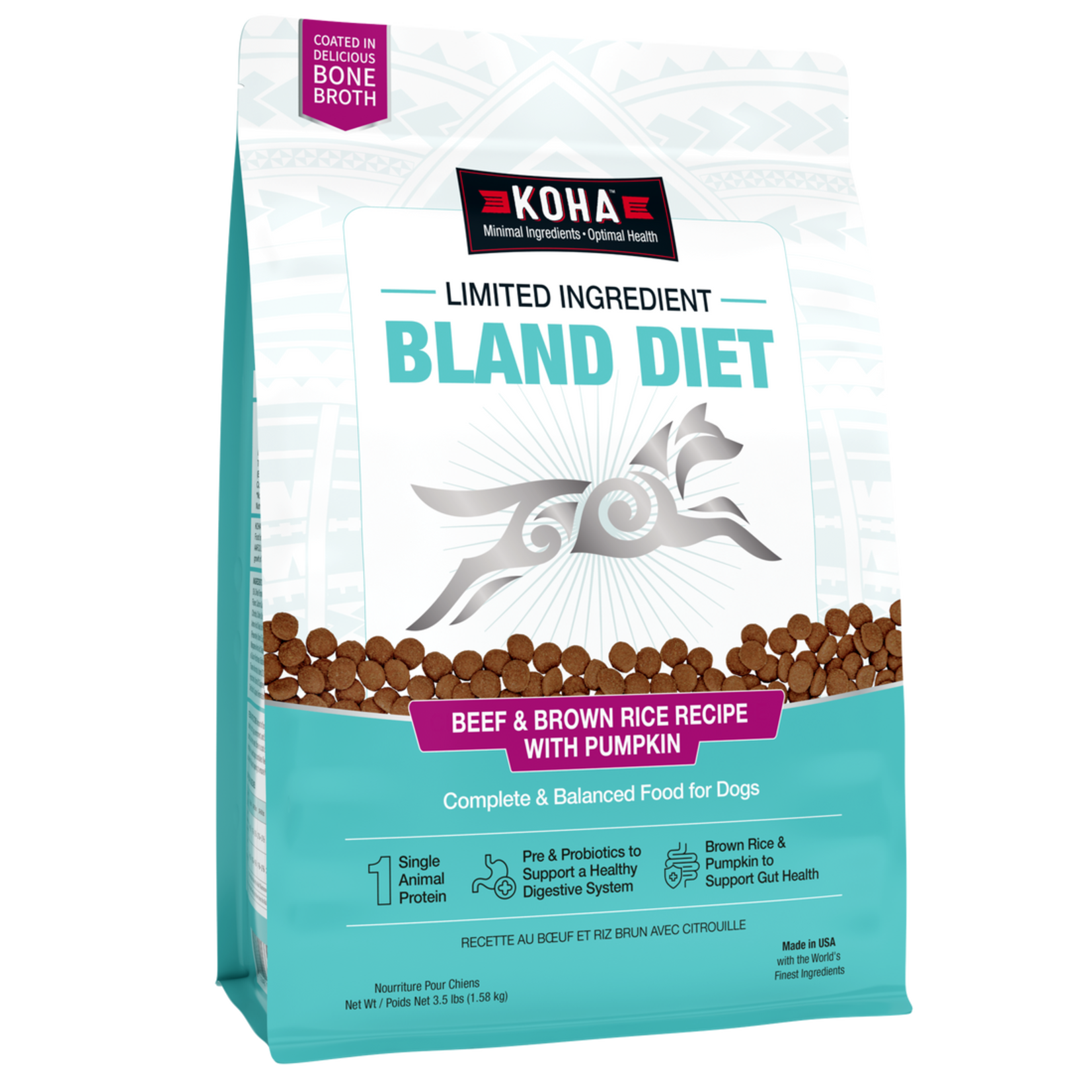 Limited Ingredient Dry Bland Diet Beef & Brown Rice Recipe with Pumpkin for Dogs