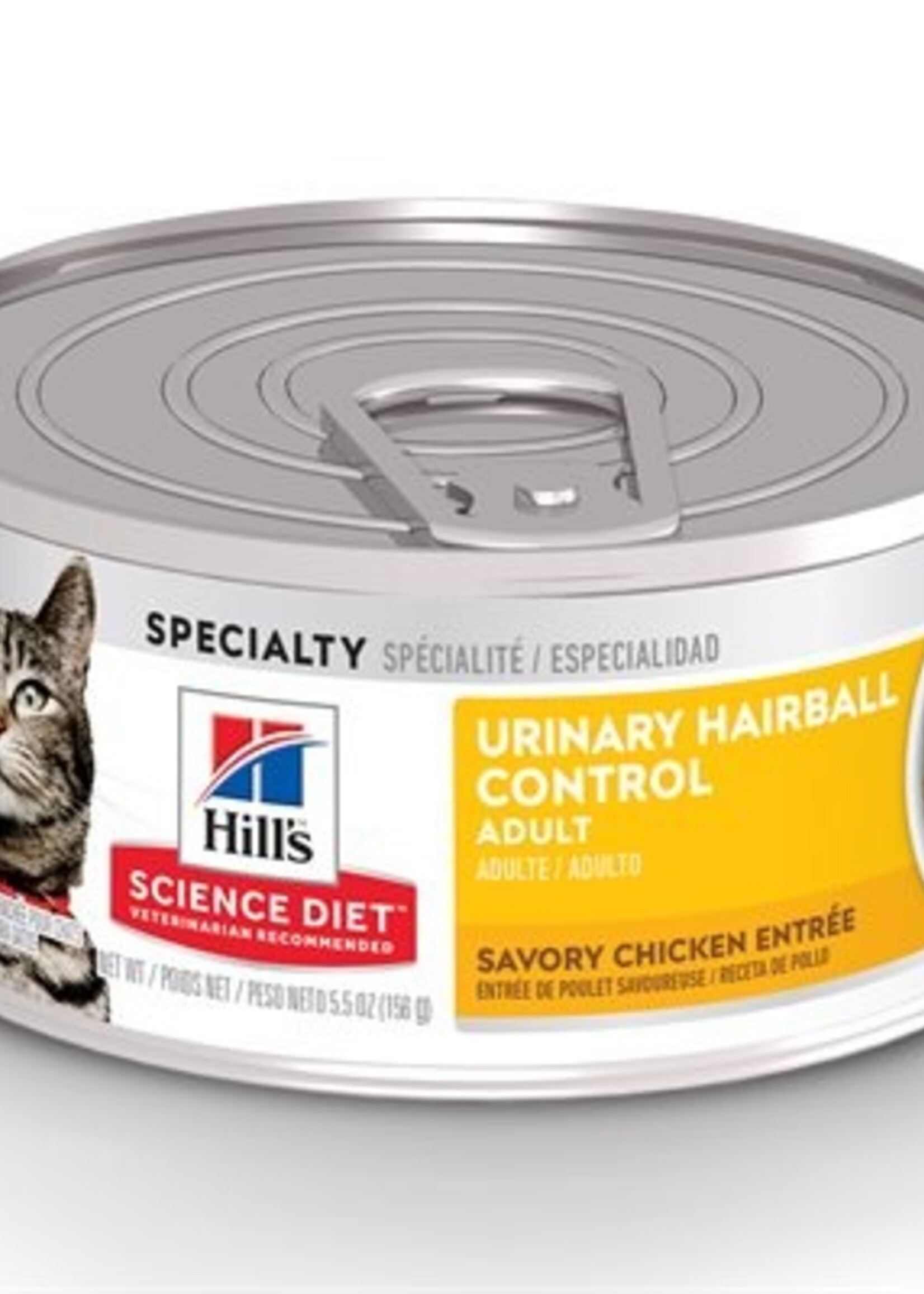 Entrée de poulet pour chat avec contrôle des urines et des boules de poils