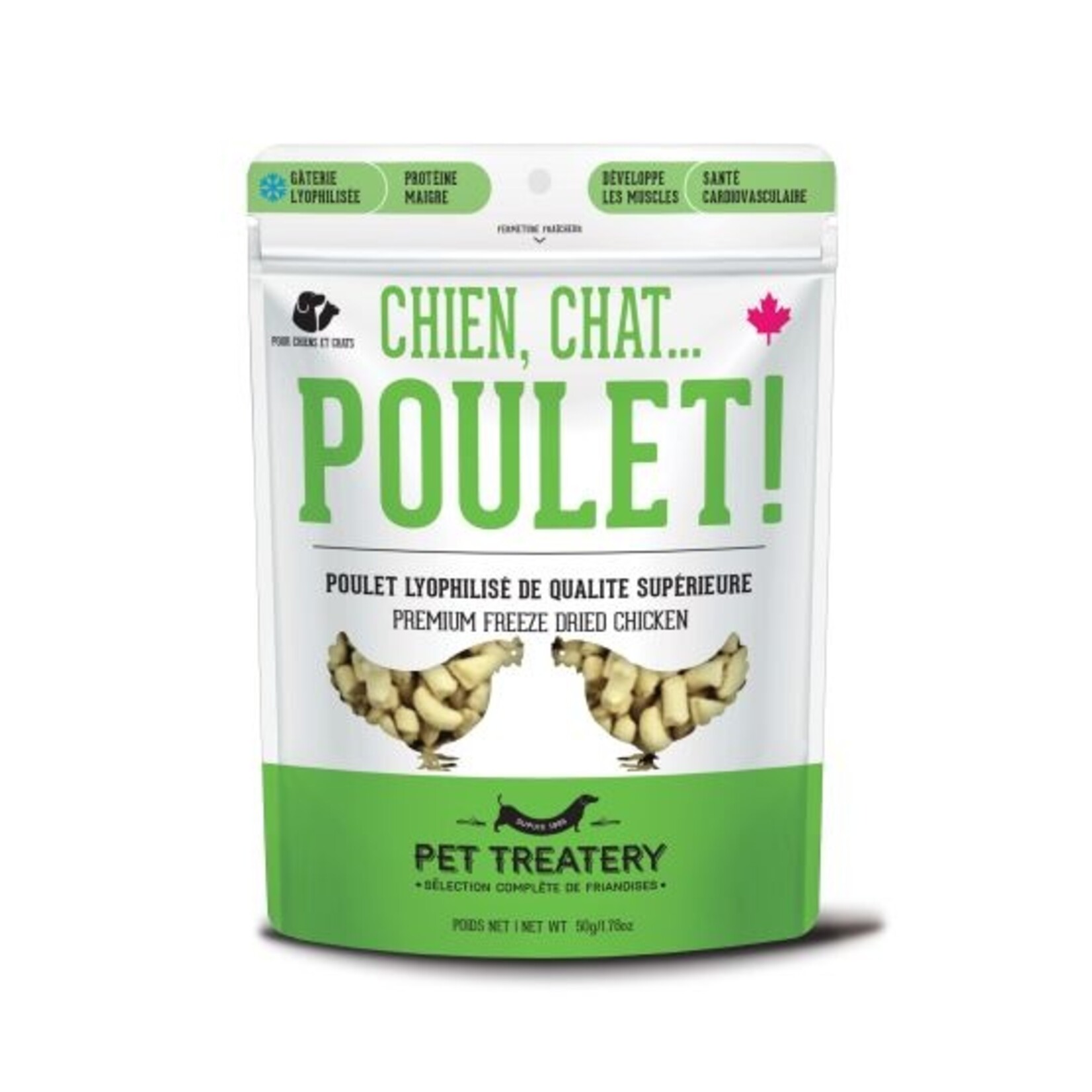 Freeze-dried chicken treats for dogs and cats 50g