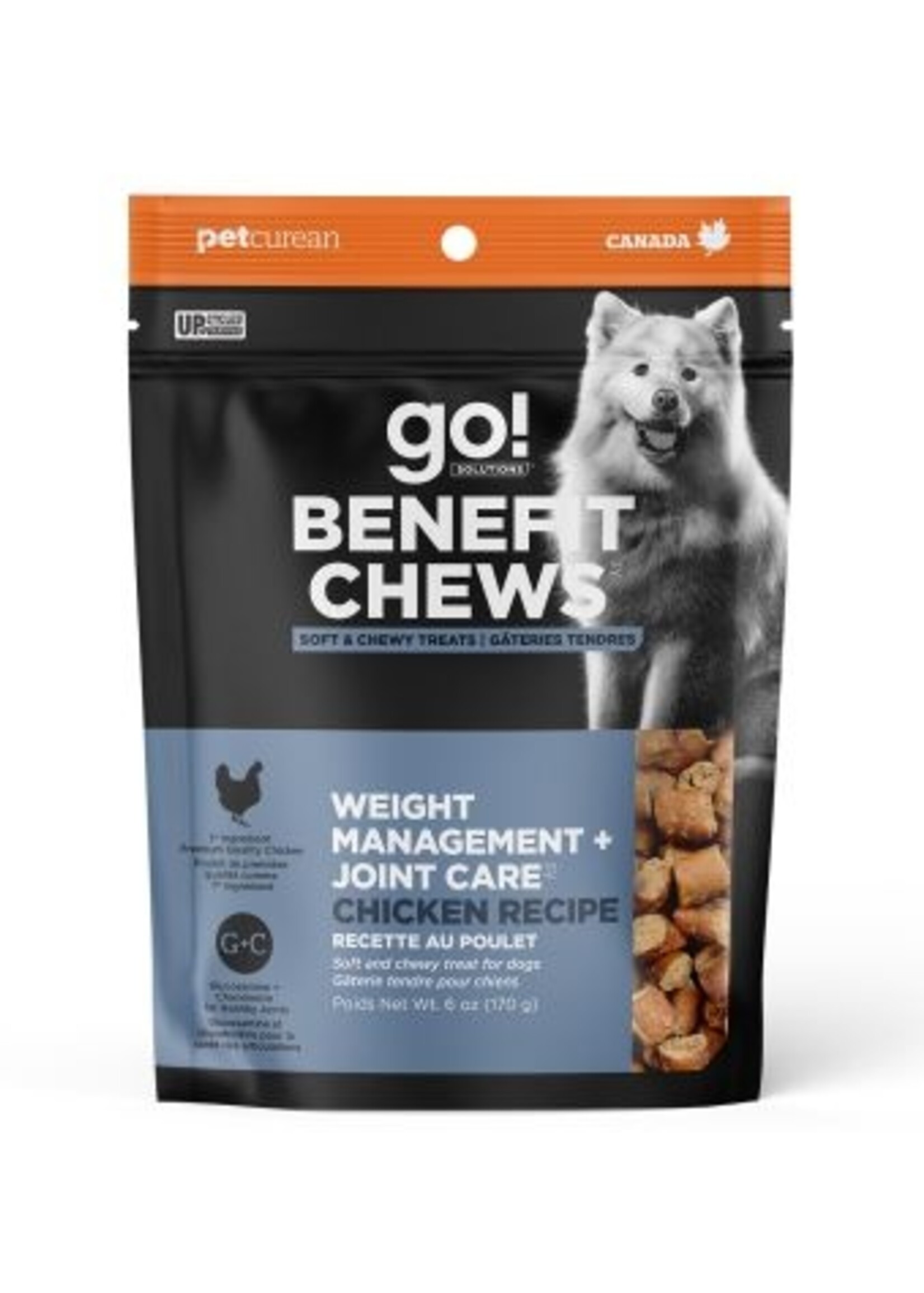 Contrôle Du Poids + Articulations Gâteries Tendres Au Poulet Pour Chien 170gr