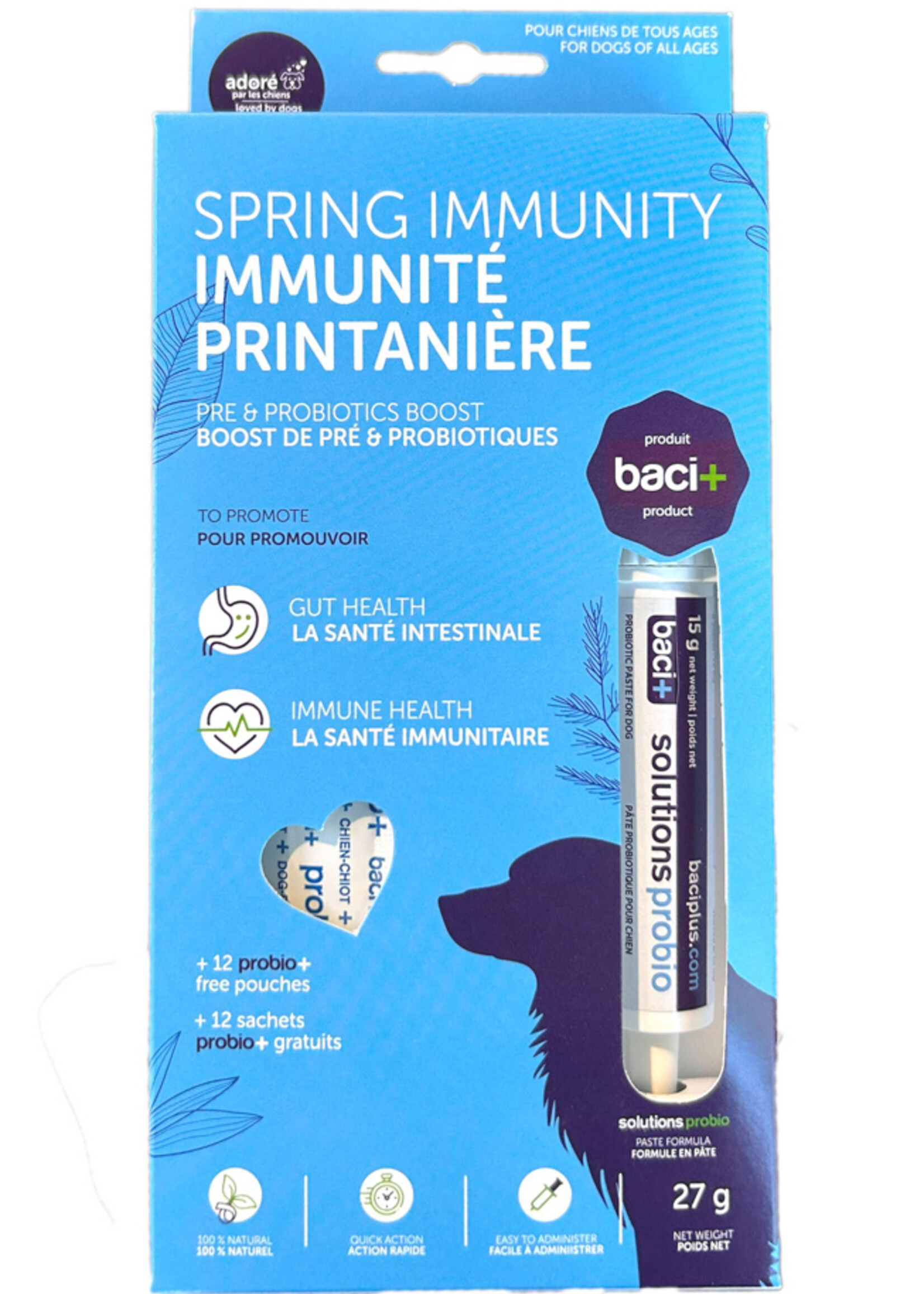 Spring Immunity Boost Pre and Probiotics for Dogs