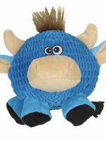 Round cow dog toy