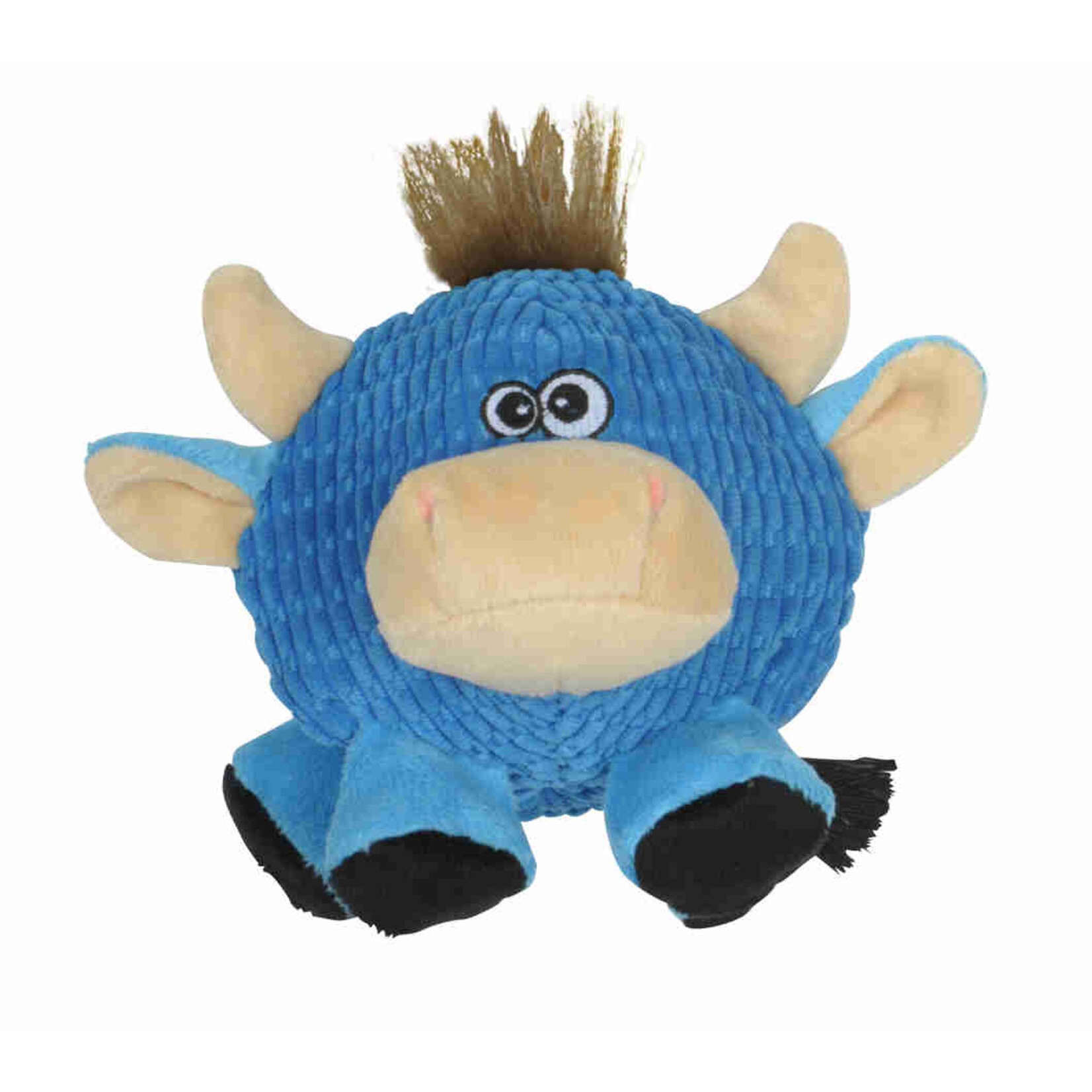 Round cow dog toy