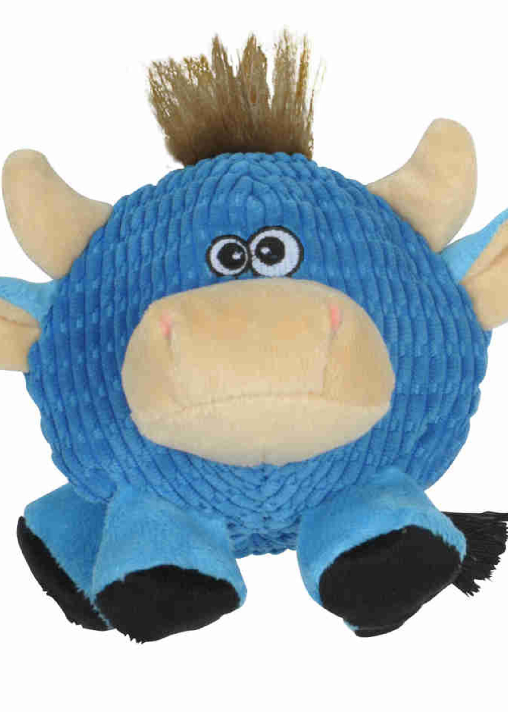 Round cow dog toy
