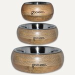 Bol rond en bois de manguier en acier inoxydable