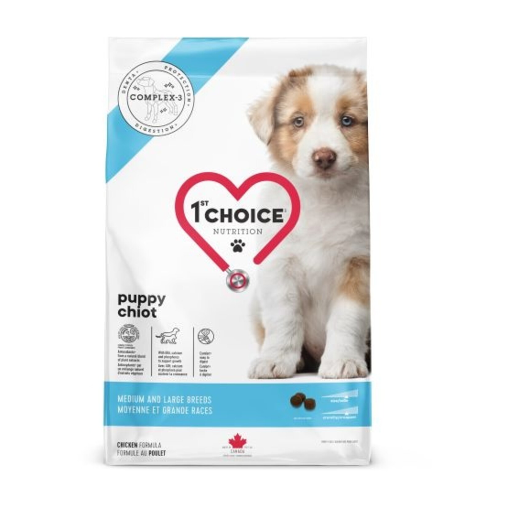 1St Choice Nourriture Pour Chiot, Moyenne Et Grande Races - Poulet