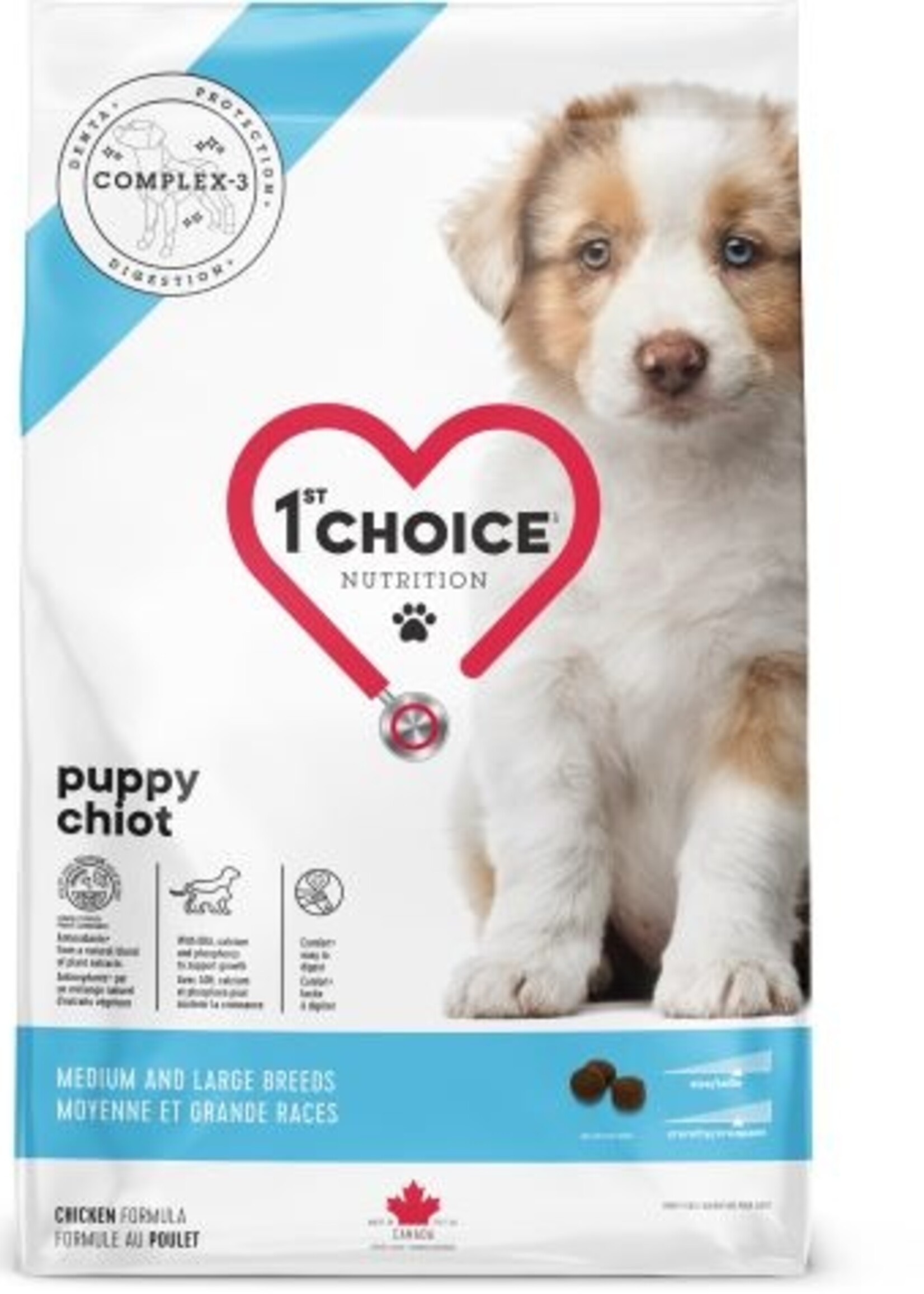 1St Choice Nourriture Pour Chiot, Moyenne Et Grande Races - Poulet