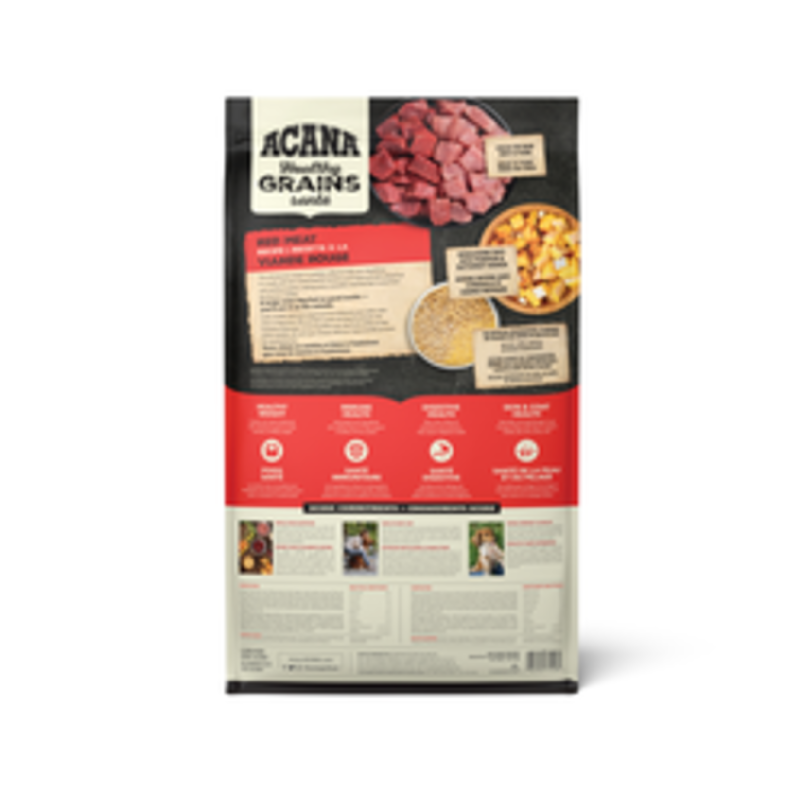 ACANA Recette Grains santé à la viande rouge Croquettes pour chiens
