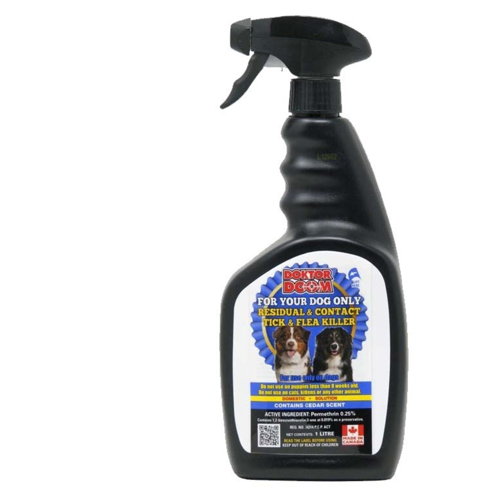 For your dog only residual & contact tick & flea killer