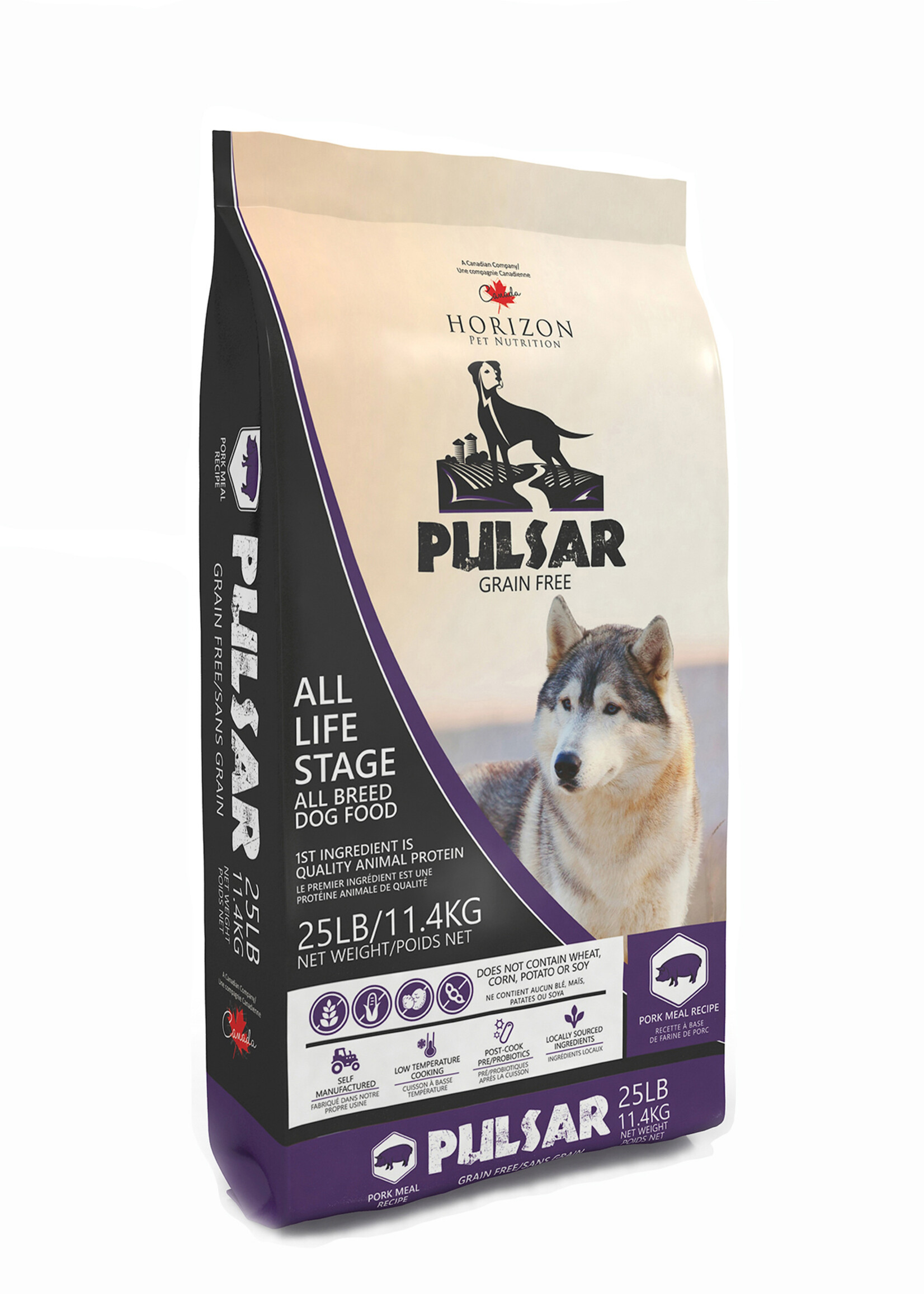 Horizon Pulsar Sans Grains Formule au Porc pour chiens