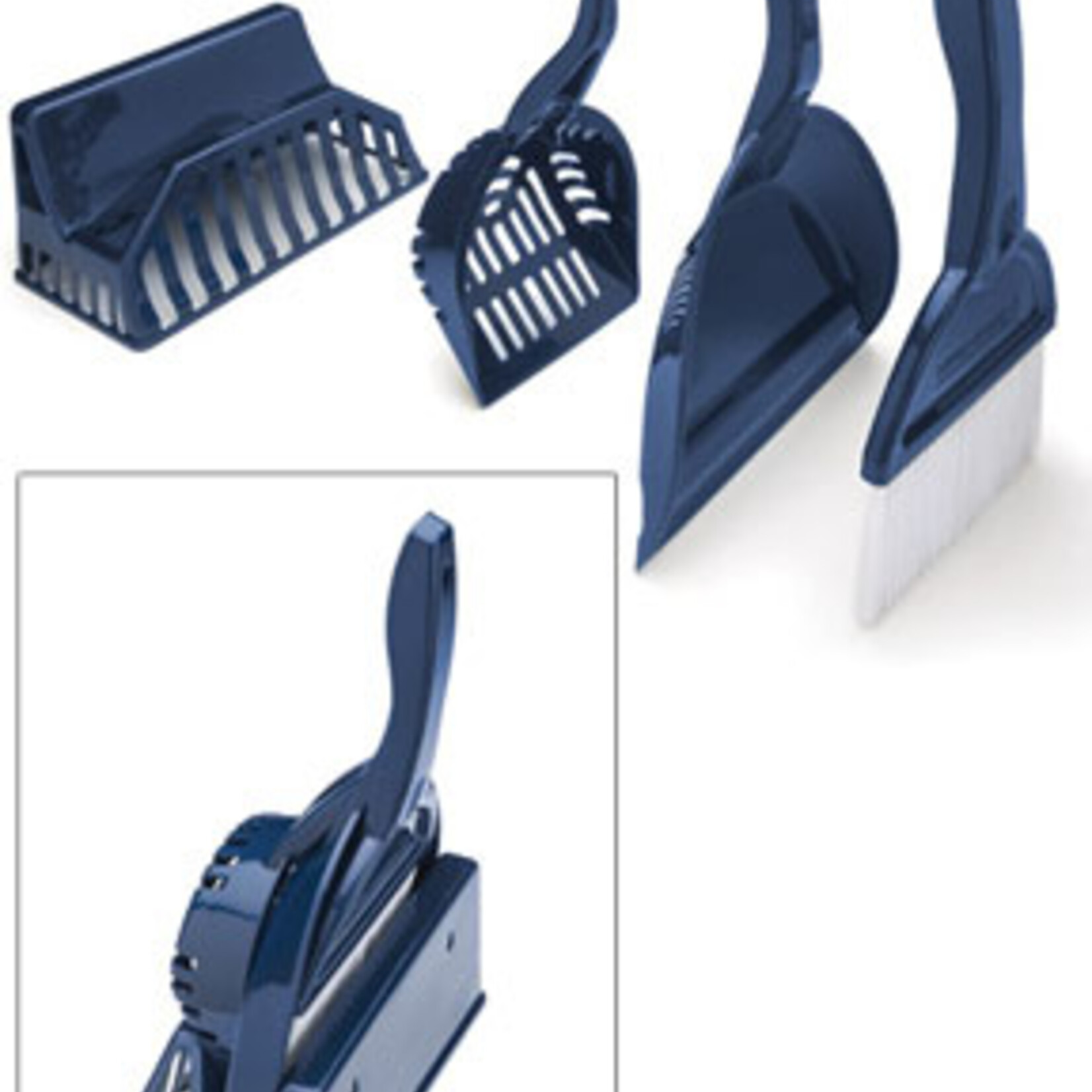A 4 in 1 cat litter cleaning set.