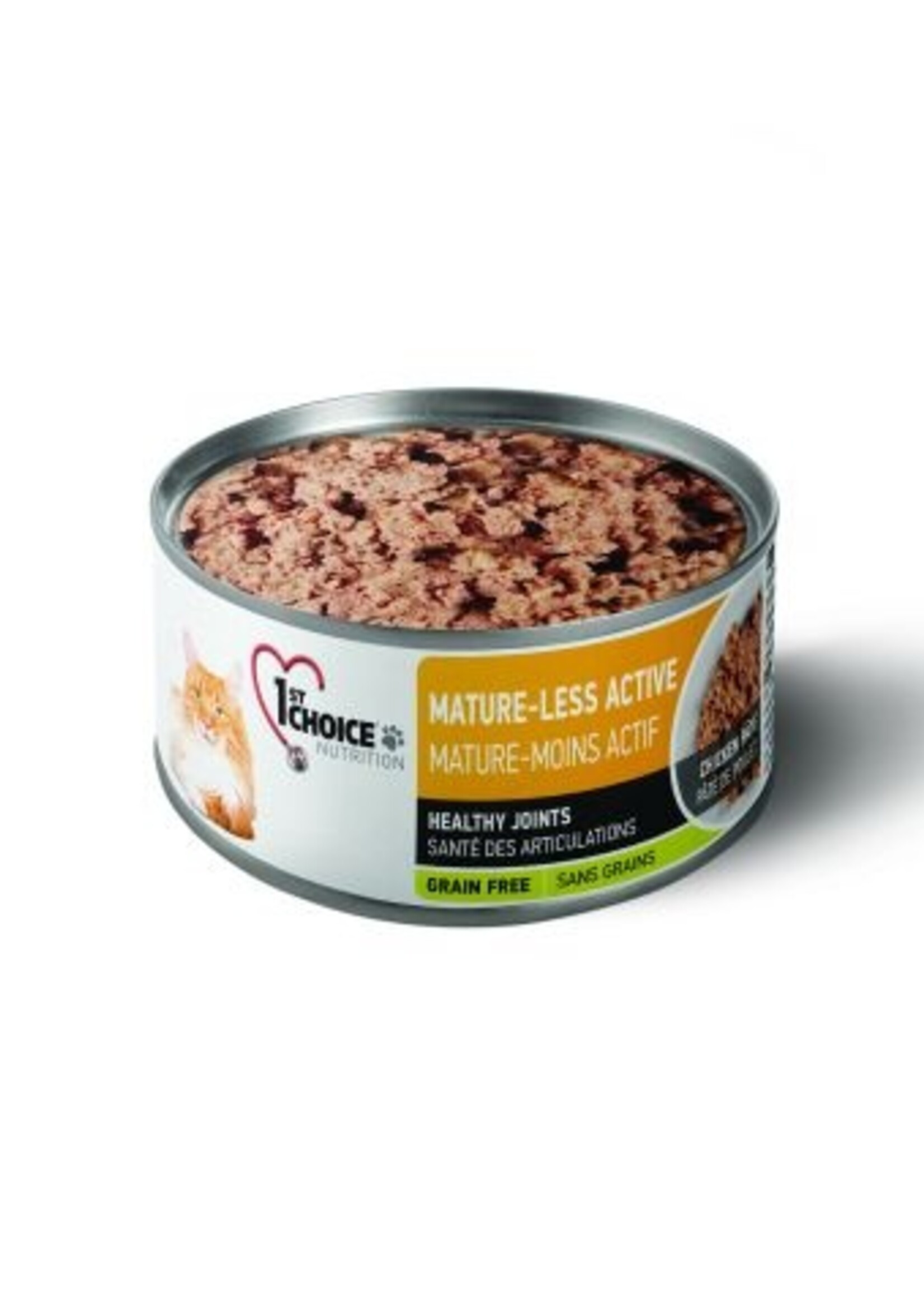 1St Choice Canned Cat Food, Mature & Less Active - Grain Free Chicken Pâté