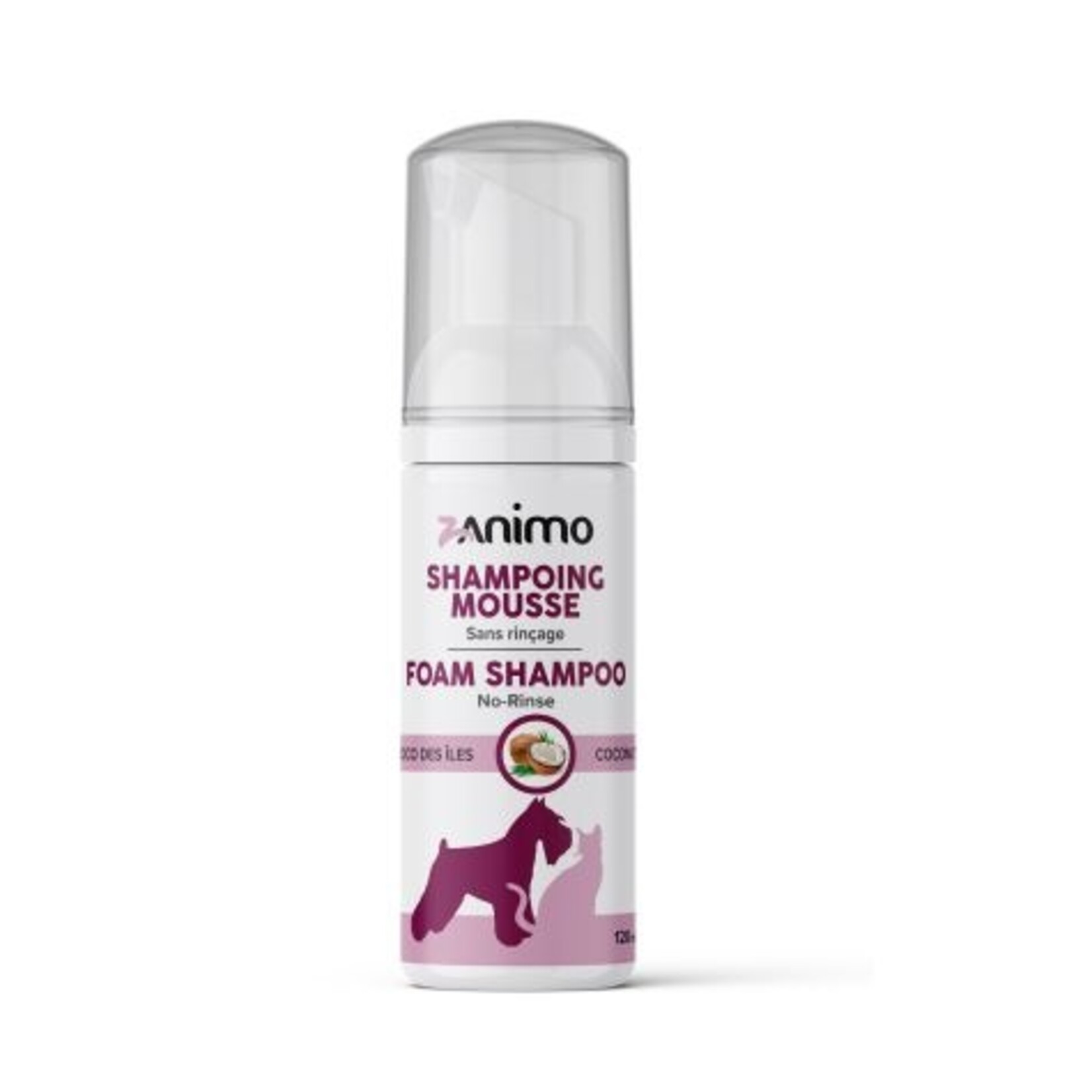 ZANIMO Foam Shampoo, Water-free And Rinse-free, For Dogs And Cats - Coconut