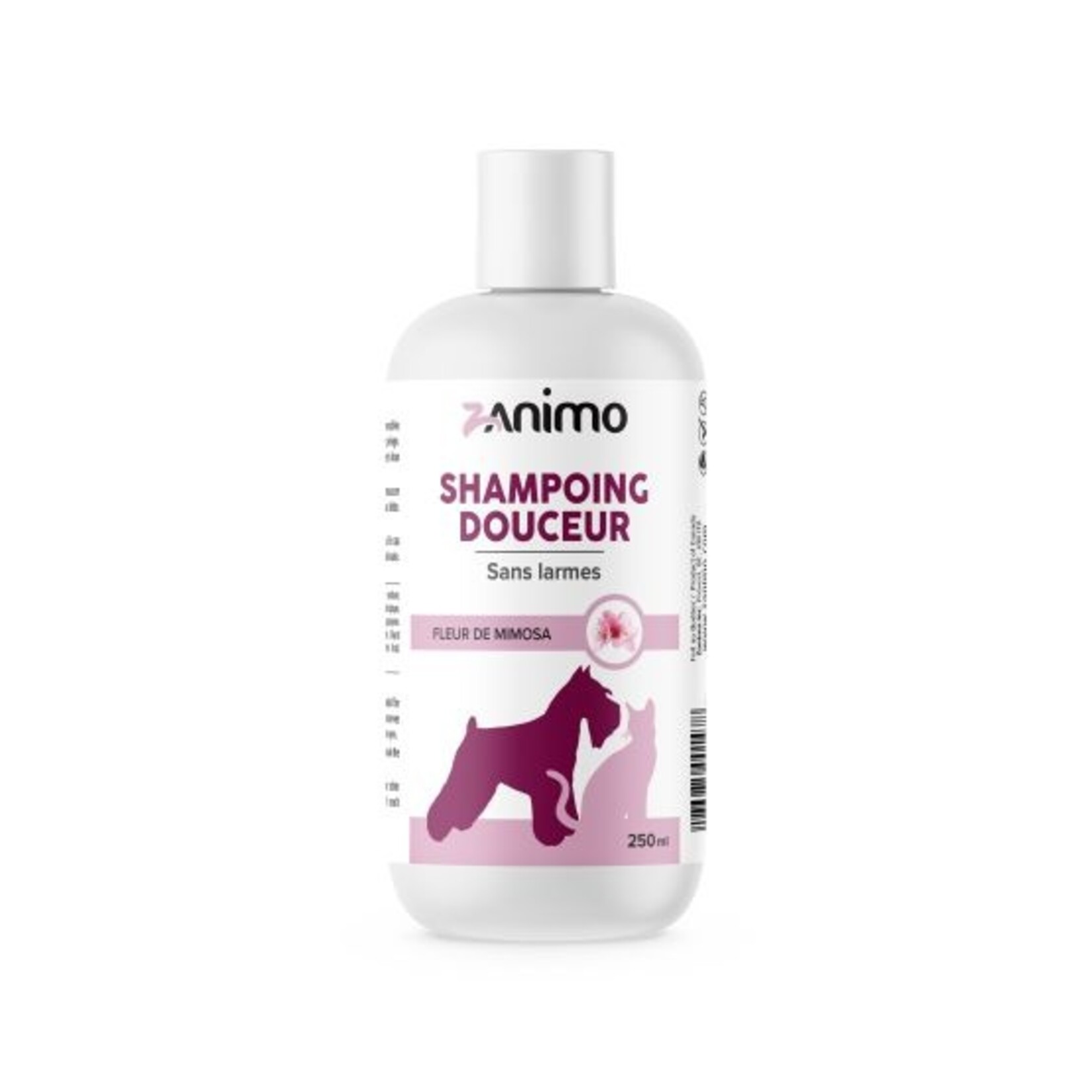 ZANIMO Shampoing Douceur, Sans Larme, Pour Chien Et Chat - Fleur De Mimosa