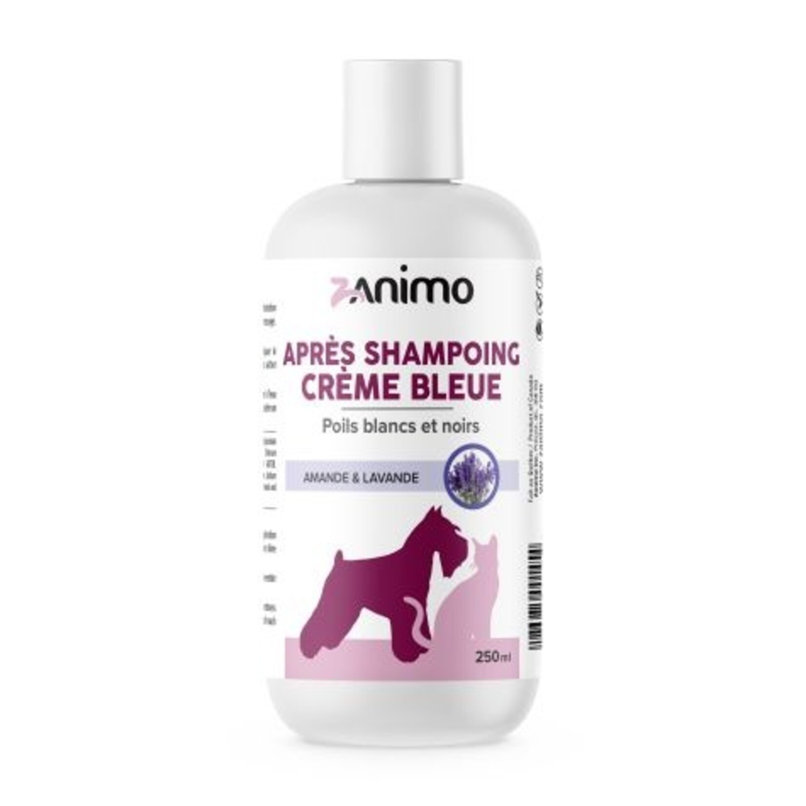 ZANIMO Blue Conditioner, For White And Black Coats, For Dogs And Cats - Almond & Lavender