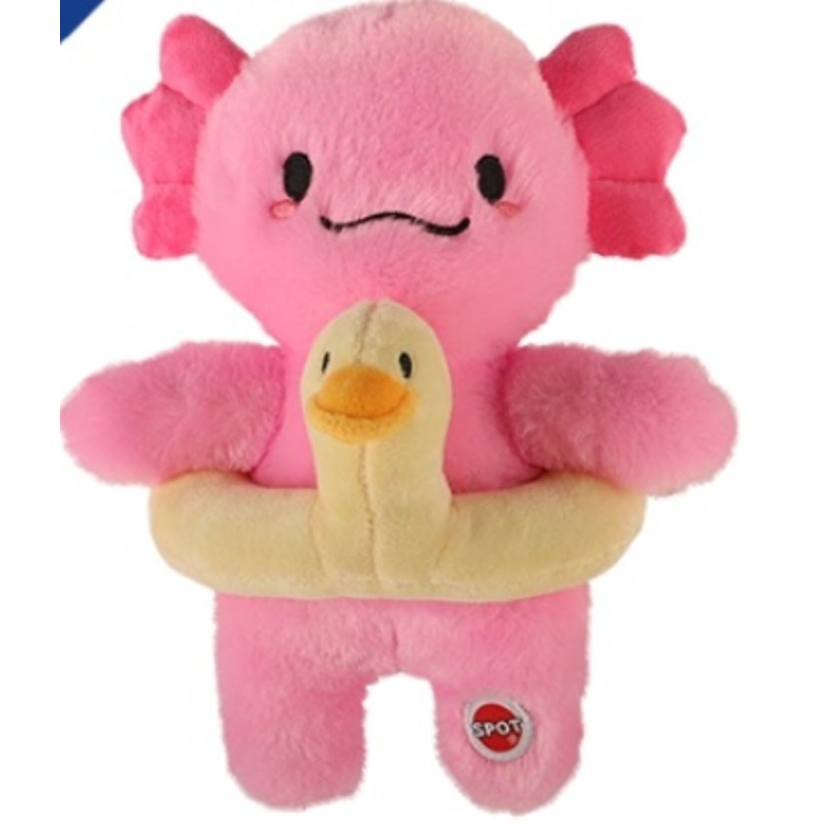 Axolotl with Duck Tube 10" Plush Dog Toy