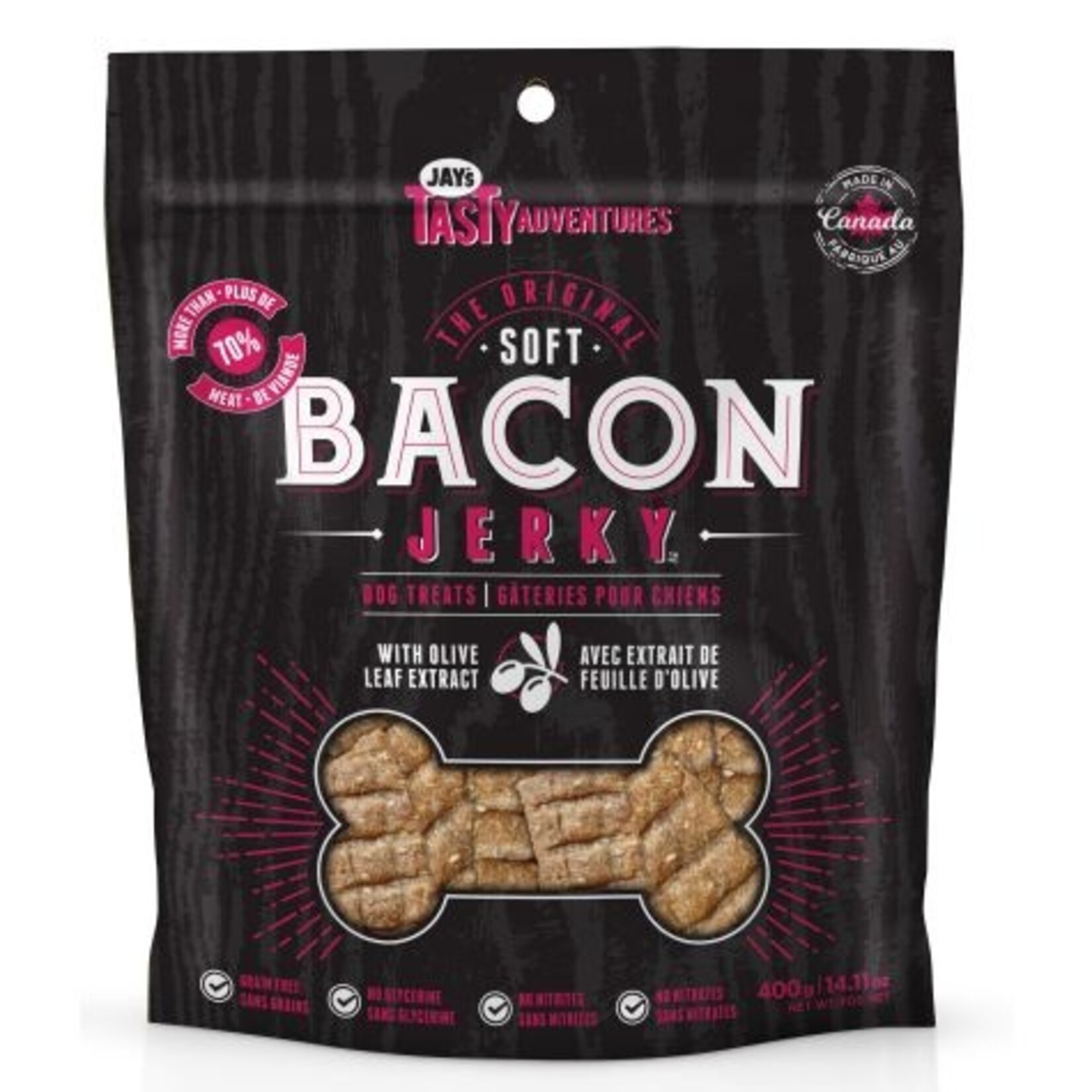 Gâteries Pour Chien, Jerky Tendre De Bacon