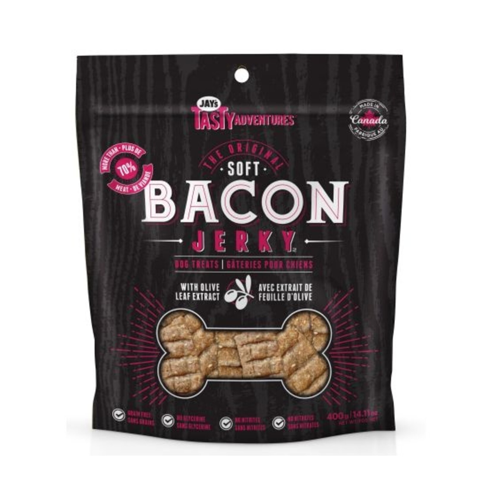 Dog Treats, Tender Bacon Jerky