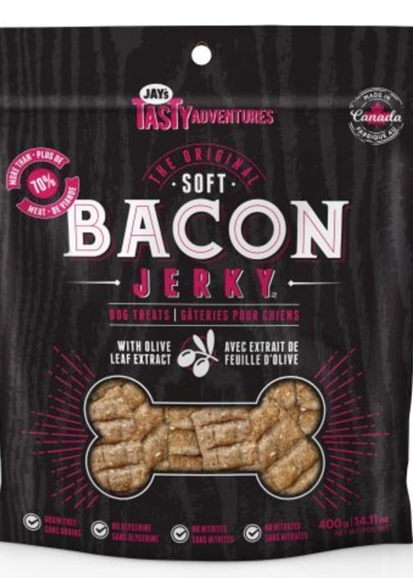 Dog Treats, Tender Bacon Jerky