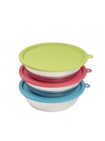 Bols Avec Couvercles Pqt 3 (1xvert, 1xbleu, 1xrouge) Moyen