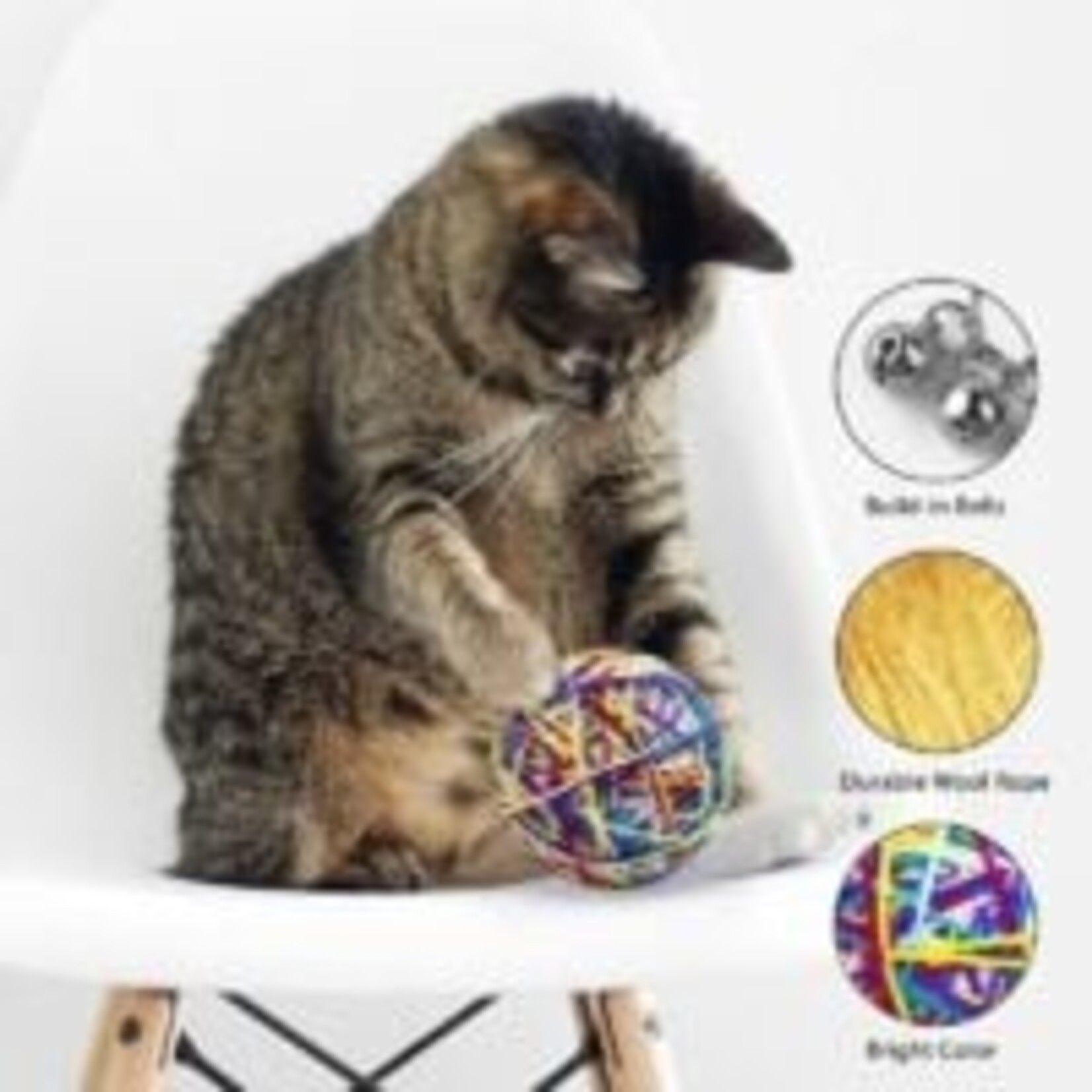 Balle de laine, jouet pour chat