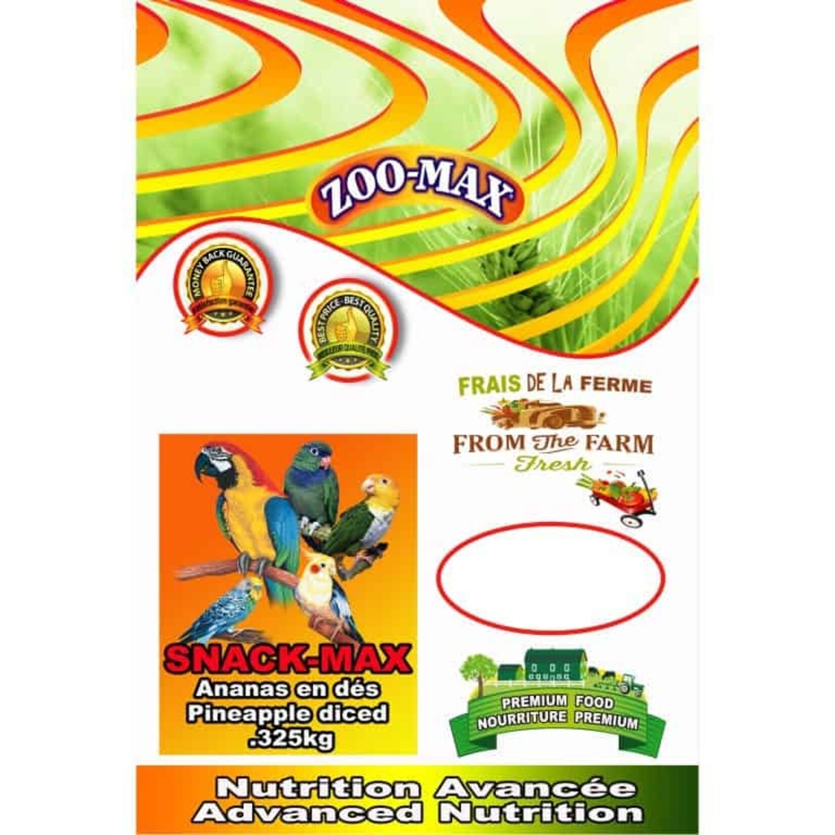 Ananas en dé - Collation pour les oiseaux