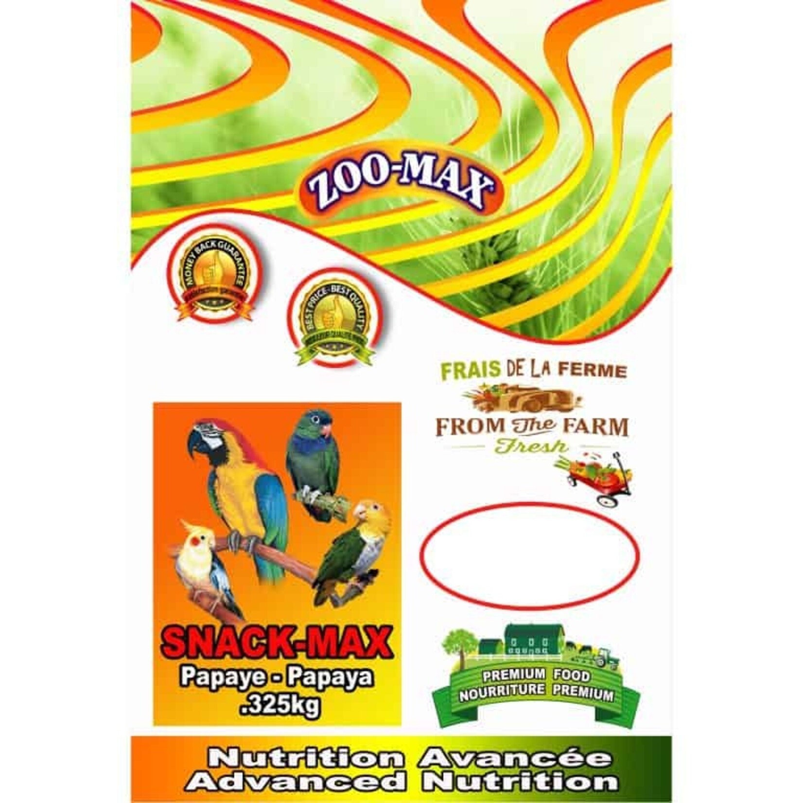 Papaye en dés - Friandises pour oiseaux