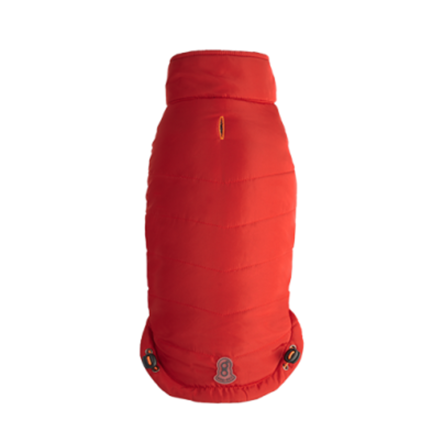 Veste portefeuille signature à col montant, rouge, moyen