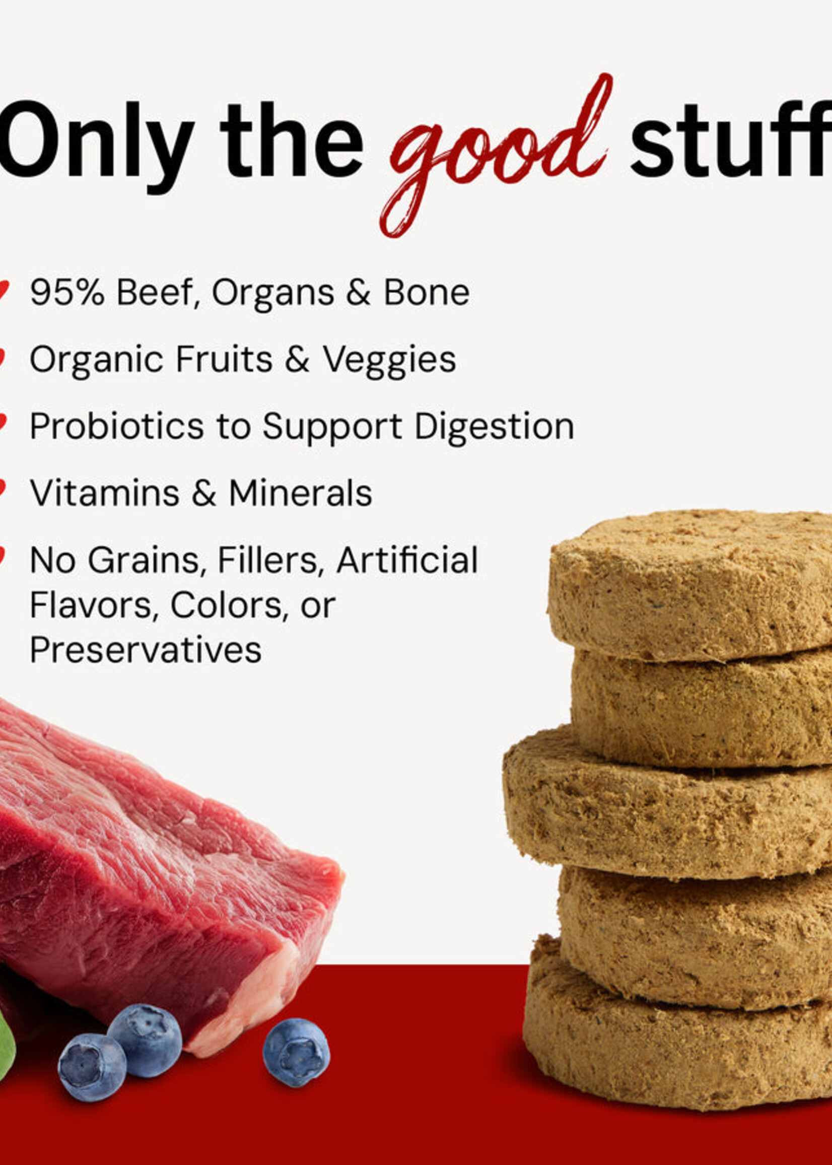 Super Beef Freeze-Dried Raw Dinner Patties