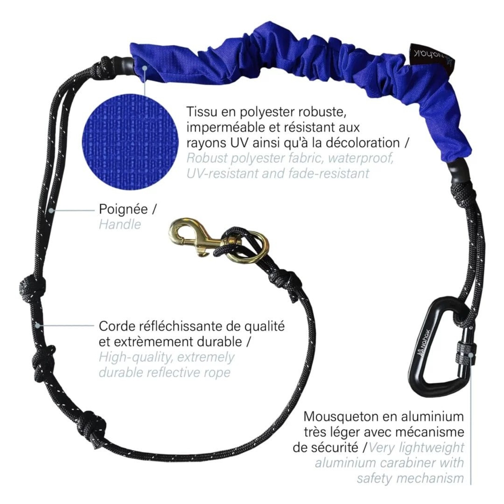 Nahak Laisse bungee multisport