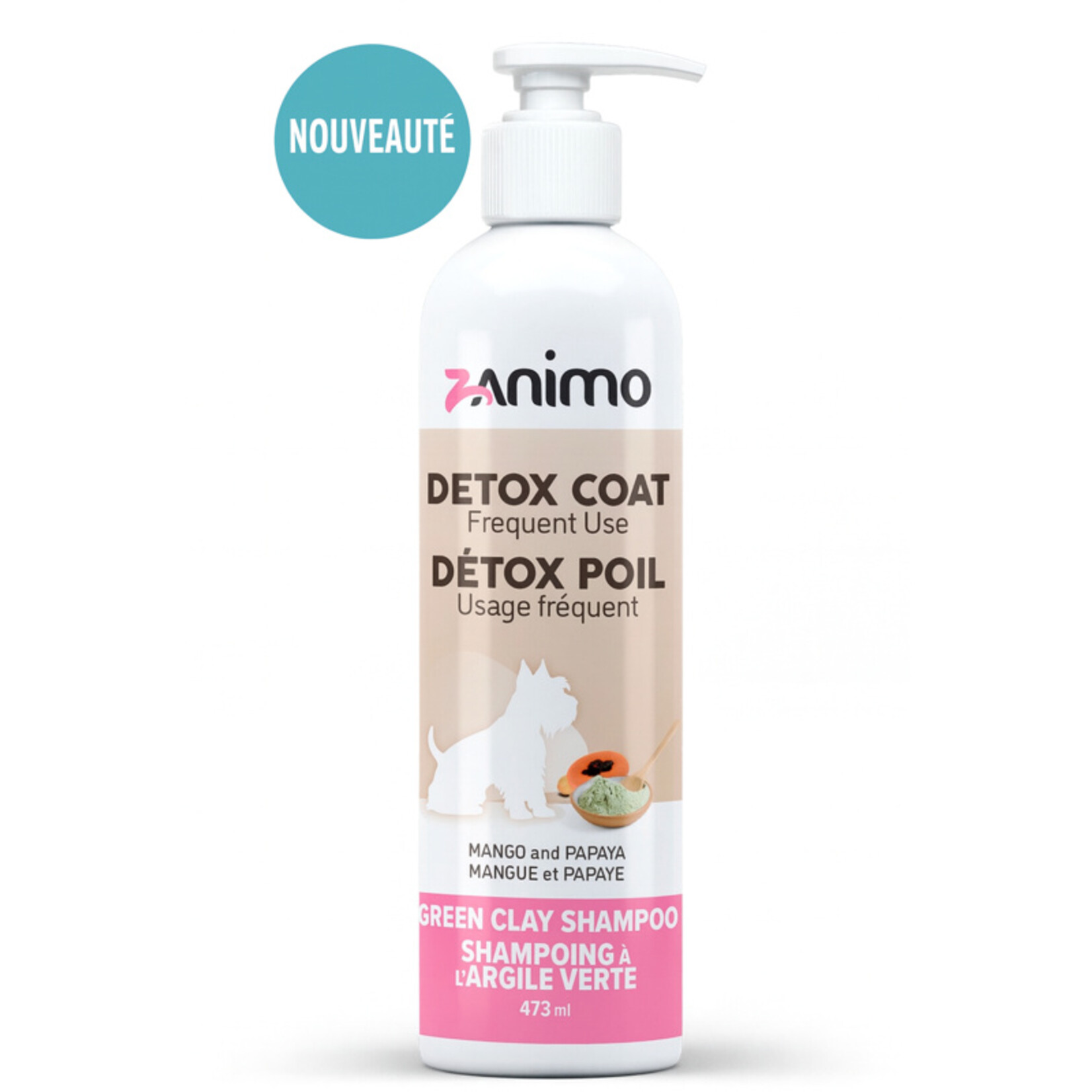 ZANIMO Shampoing detox à l'argile verte