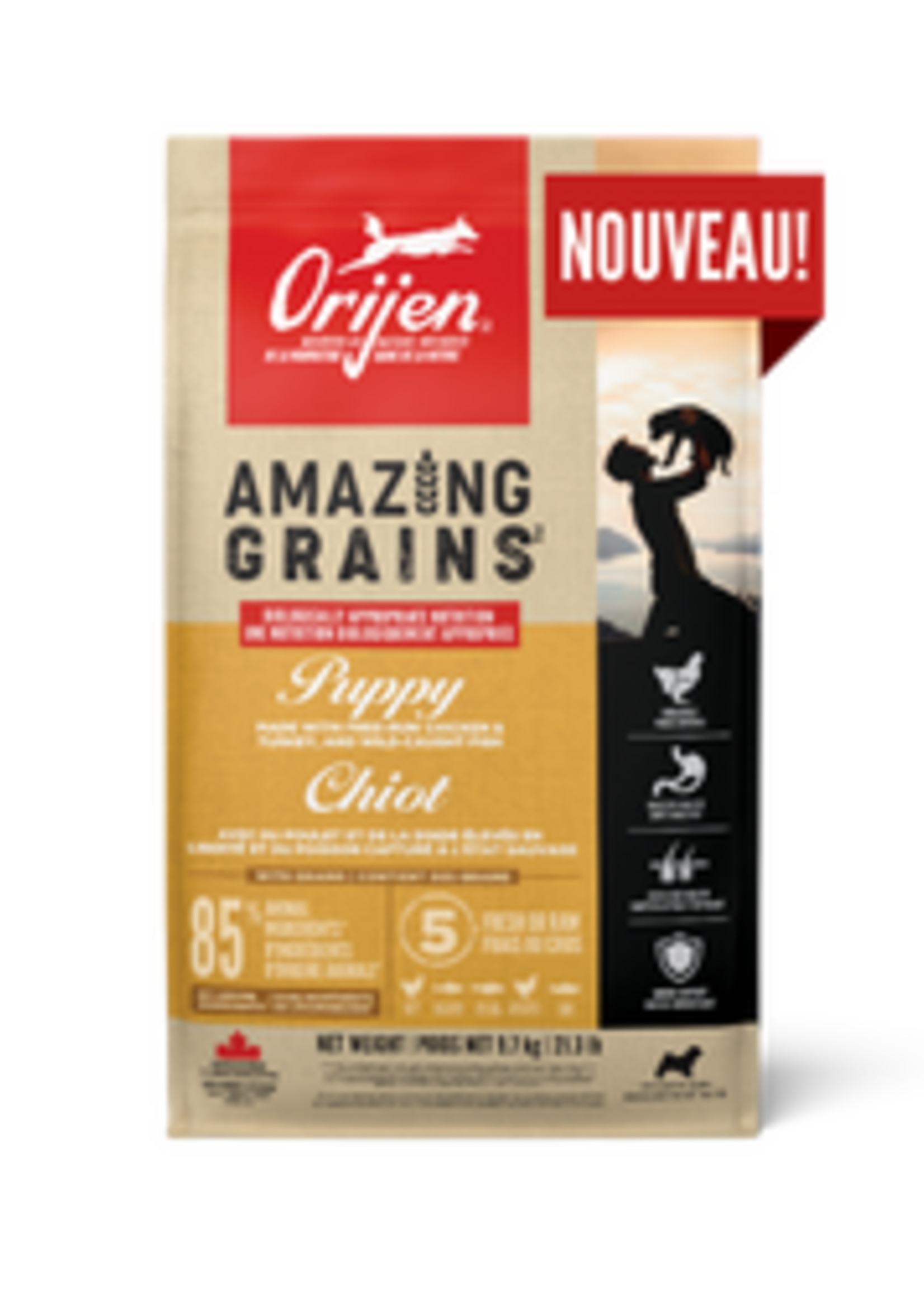 ORIJEN Amazing Grains™, Chiot Croquettes pour chiens