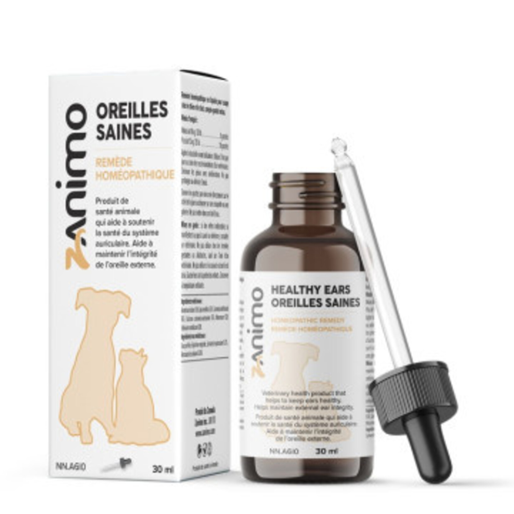 ZANIMO OREILLES SAINES POUR CHATS ET CHIENS