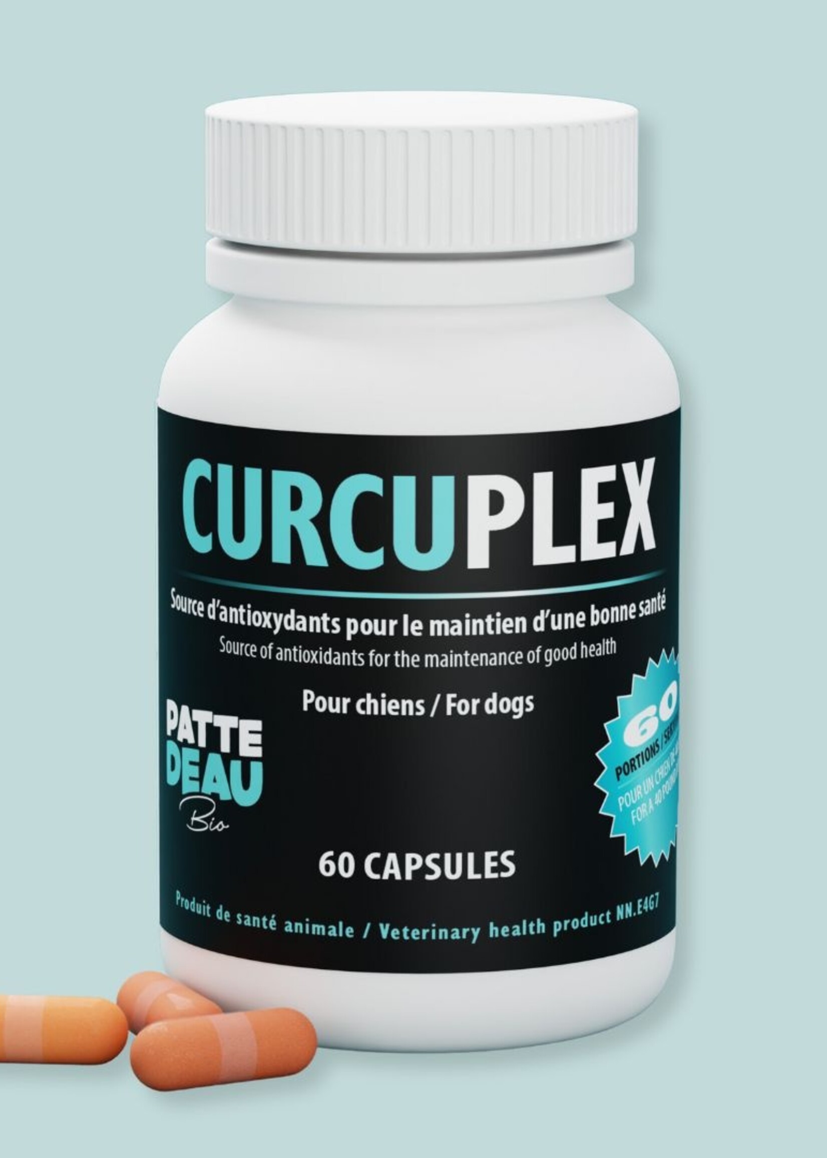 PATTEDEAU BIO Curcuplex Liposomal Turmeric: Digestion/Joints/Eyes