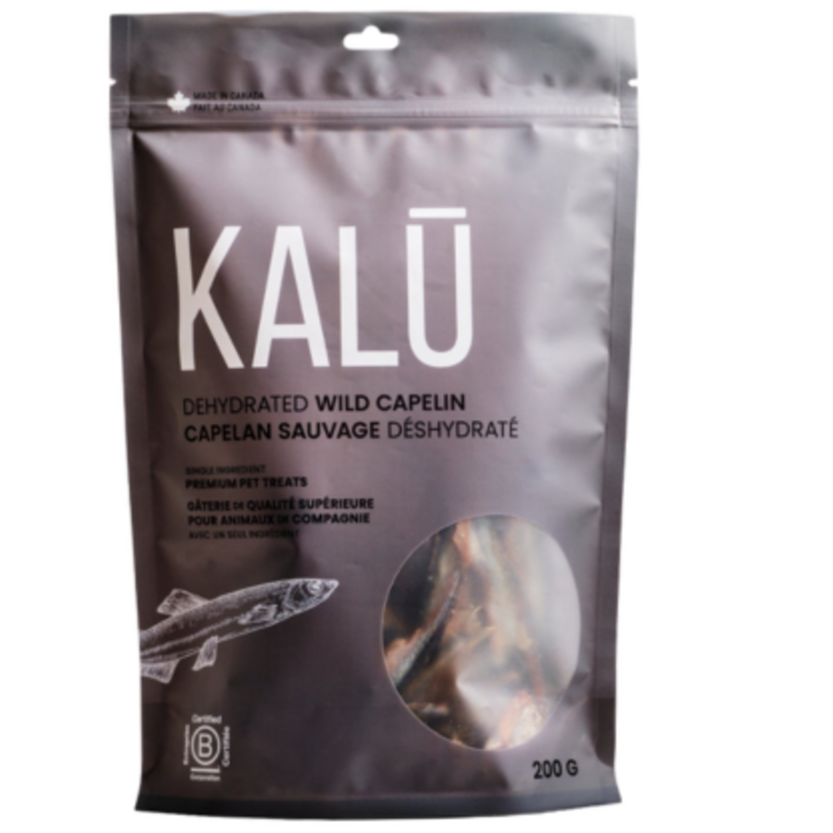 KALU Capelan Sauvage Déshydraté pour Chien et Chat | Friandise 100% Naturelle