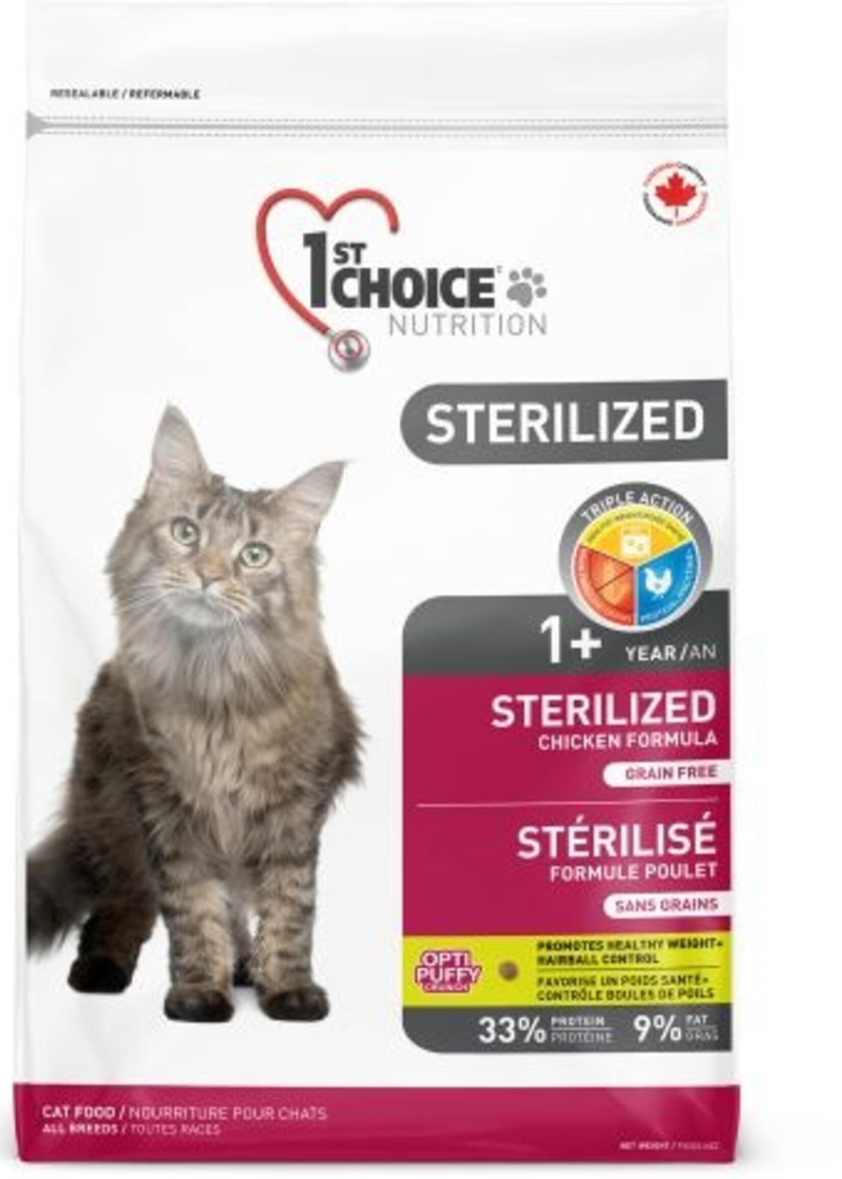 1St Choice Cat Food, Sterilized - Grain Free Chicken