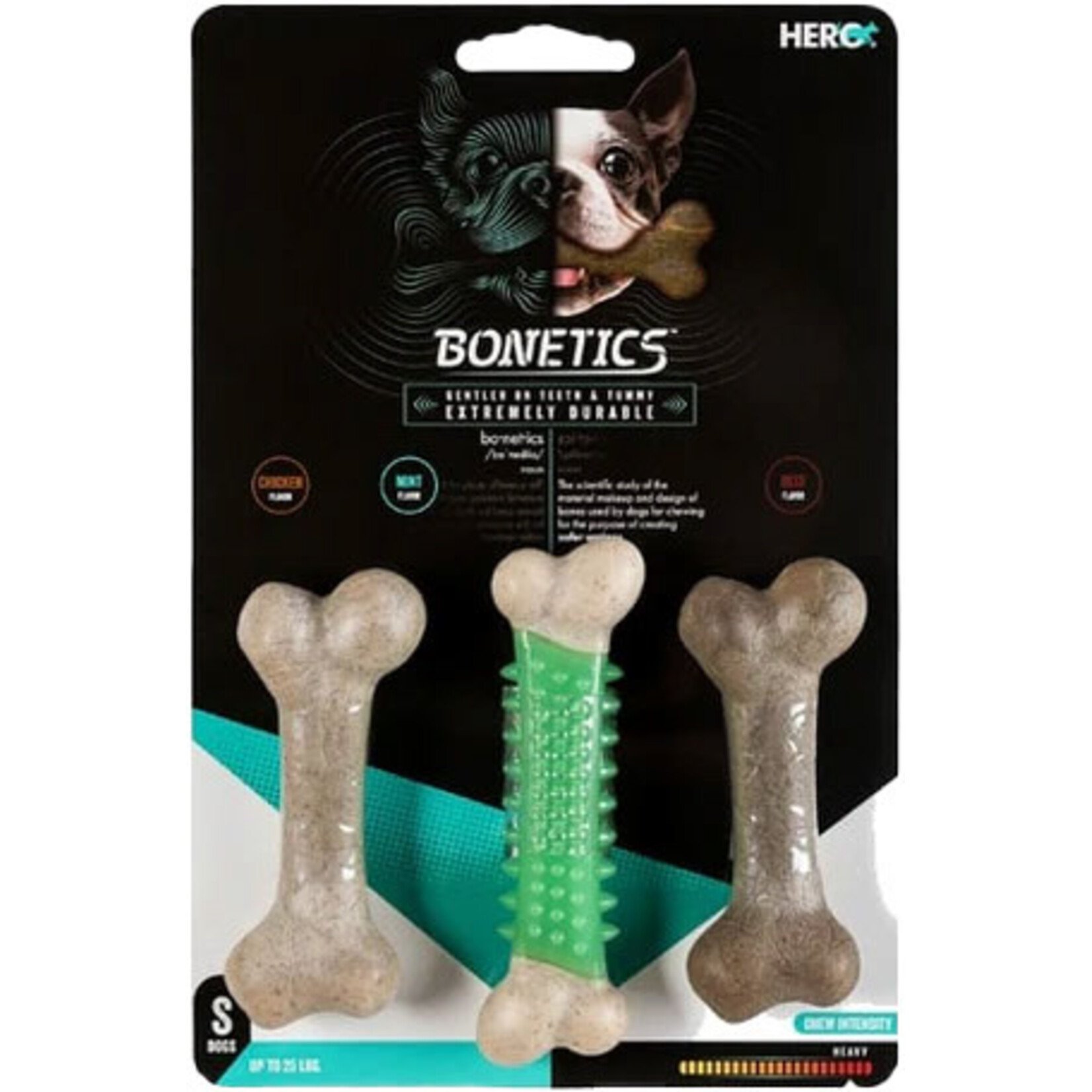 Bonetics Os à Mâcher Scientifiquement Conçus pour Petits Chiens