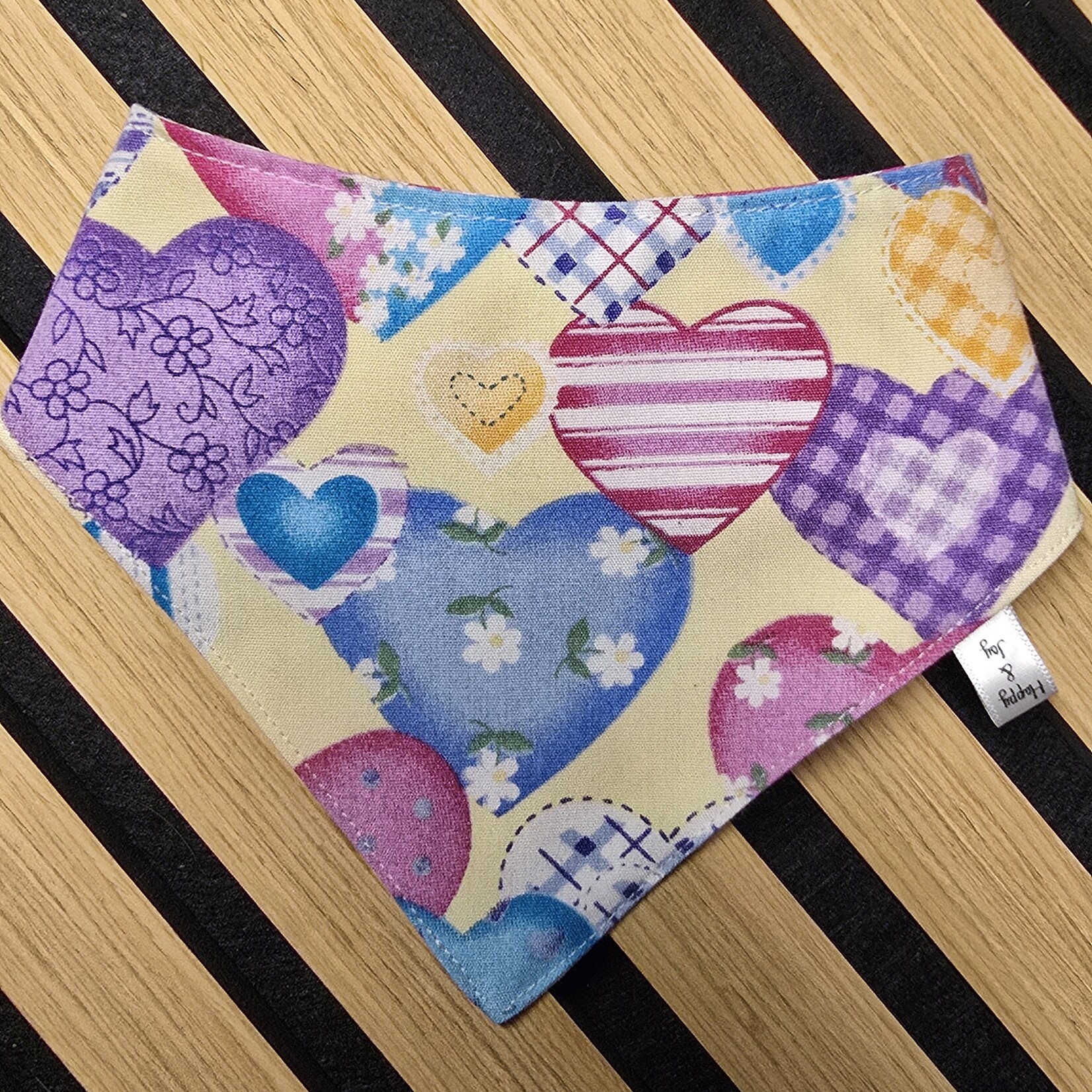 Back Hearts: The Small Love Bandana Small
