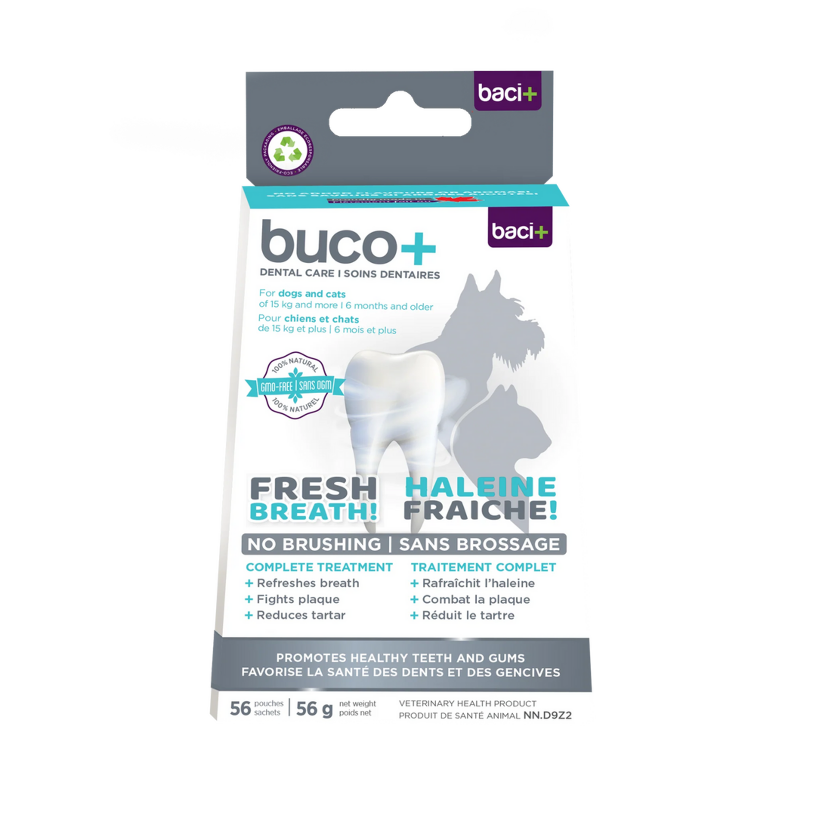 buco+ Hygiène buccale — Solution approuvée Santé Canada pour chats et chiens