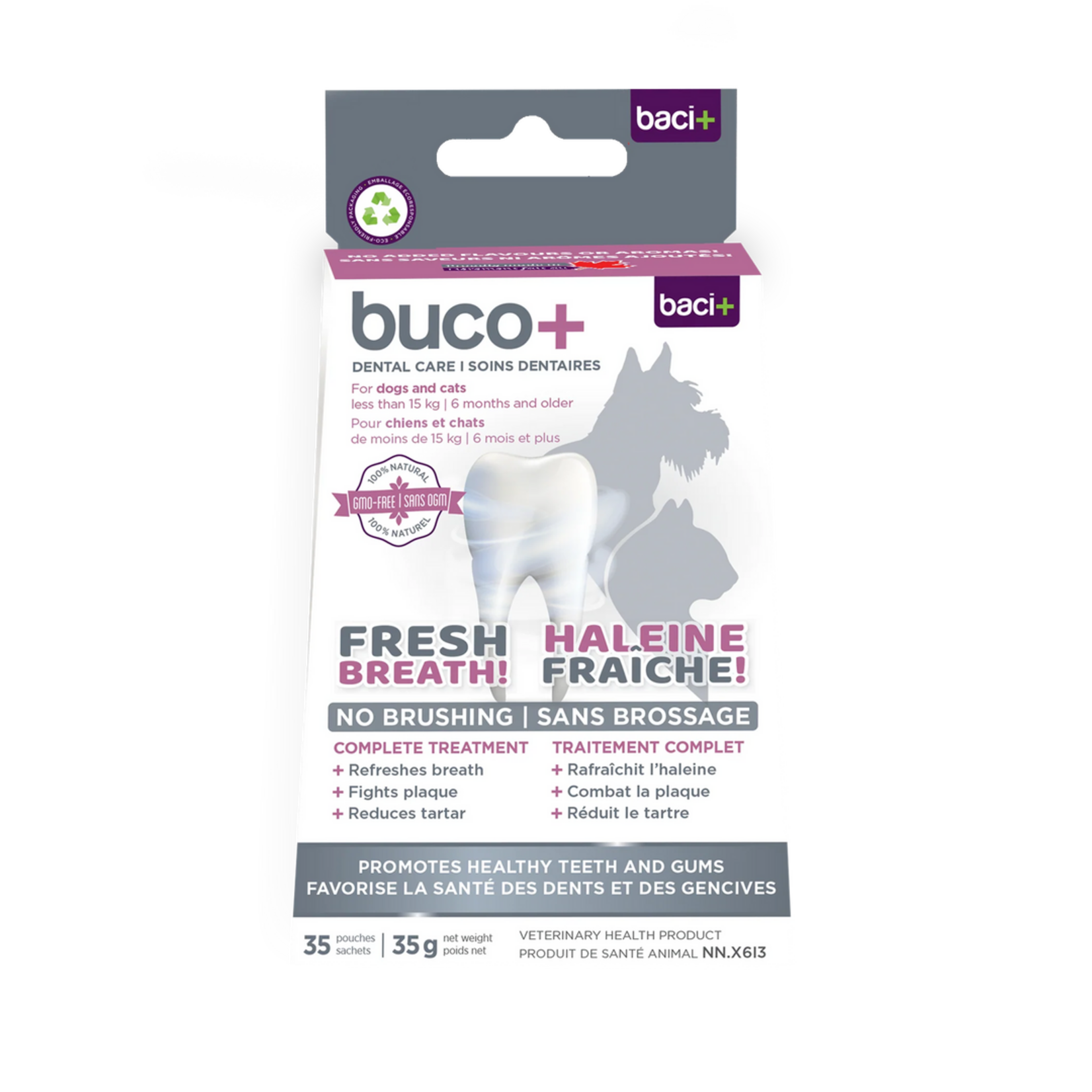 buco+ Hygiène buccale — Solution approuvée Santé Canada pour chats et chiens