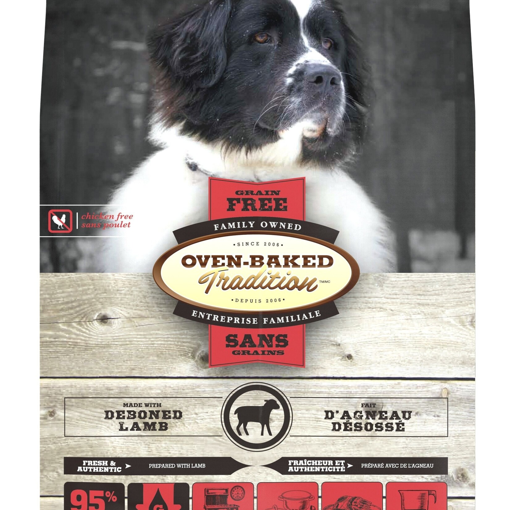 Grain-Free Dry Food for Large Breed Dogs - Lamb