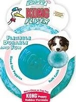 kong KONG Puppy Flyer – Le Meilleur Frisbee en Caoutchouc pour Chiots Actifs