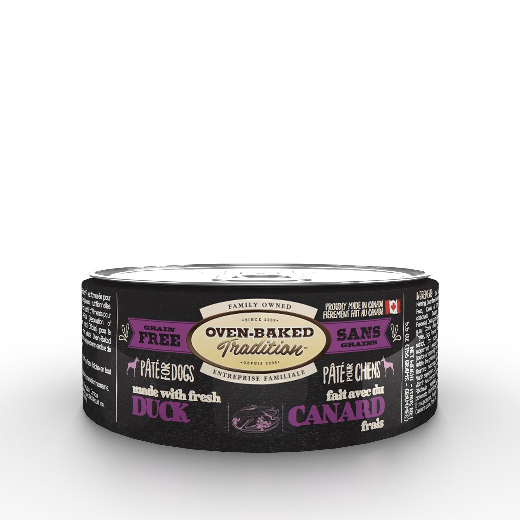 Nourriture en conserve pour Chien - Pâté de canard