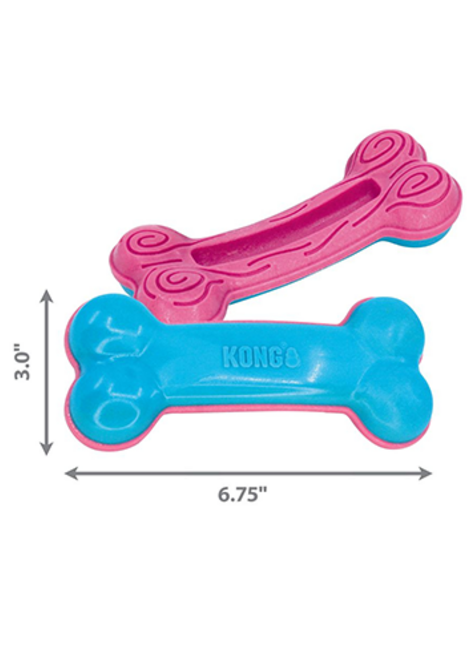 kong Curved bone for puppies - Toy for large puppies