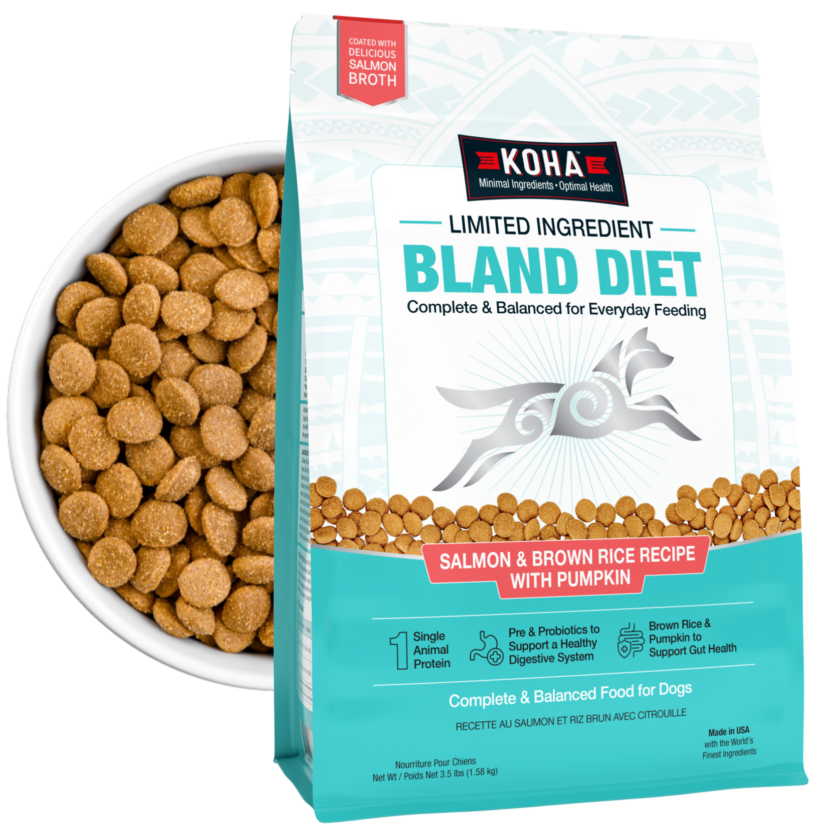 Recette au saumon Riz Brun et Citrouille - Une Seule Protéine